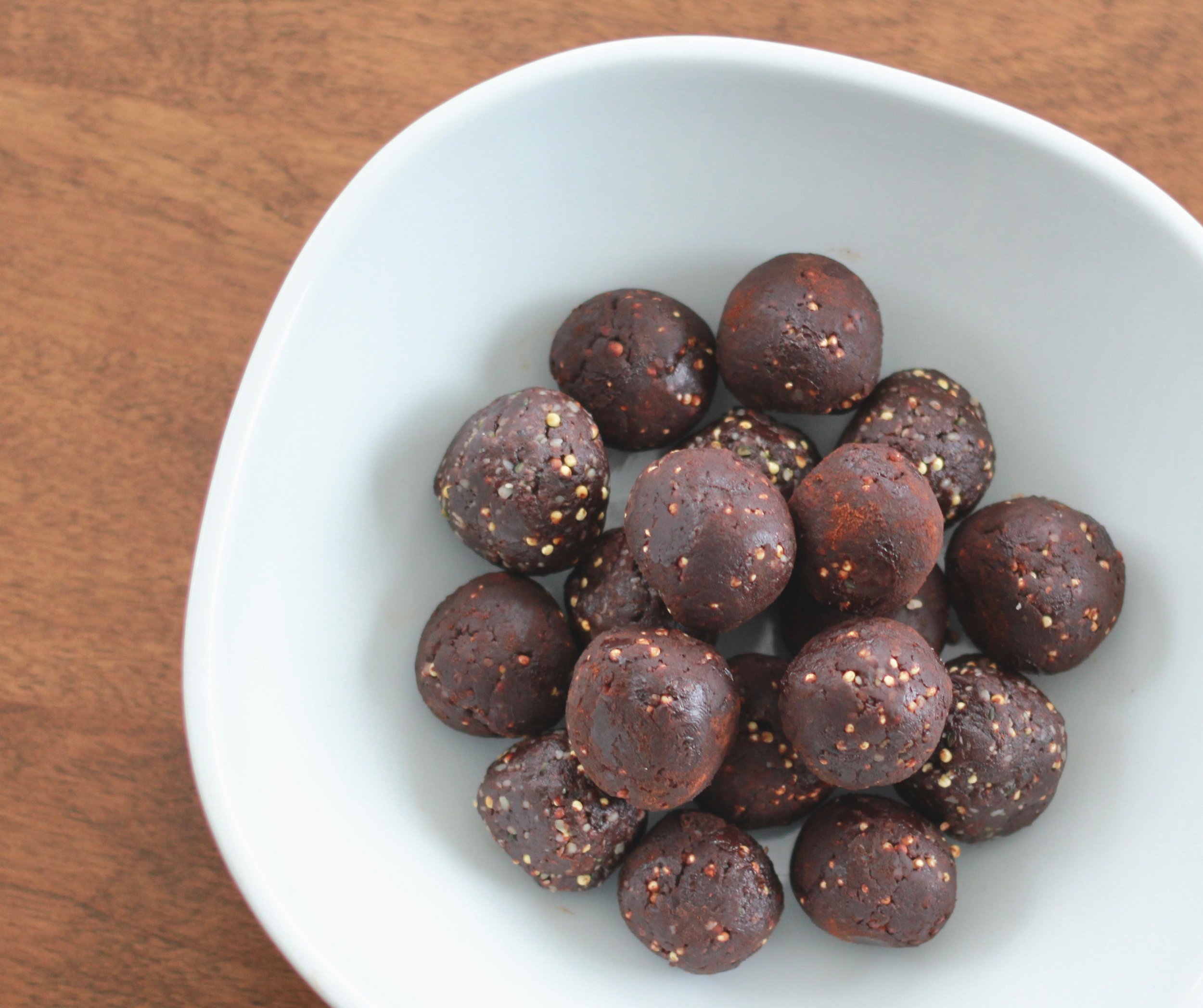 The millet in these truffles creates the perfect crunch!