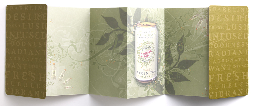 canada dry green tea - sales book