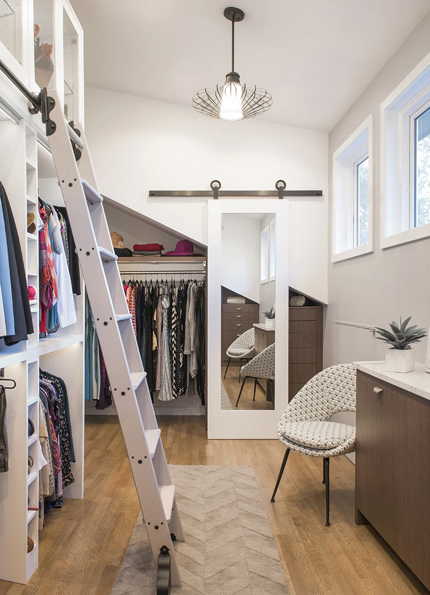 Master walk-in closet