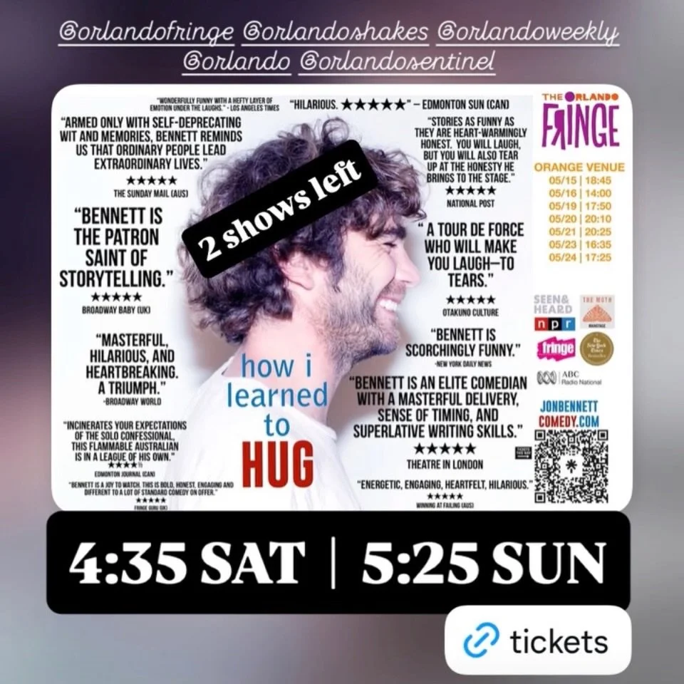 2 SHOWS LEFT! @orlandofringe @orlandoshakes @orlando
