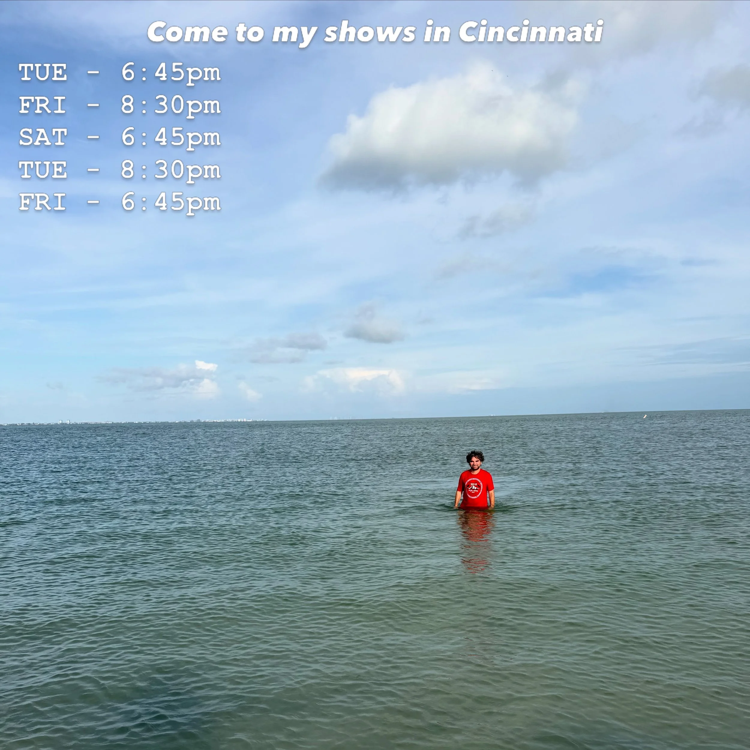 THE NEXT 2 WEEKS IN CINCINNATI!! My show 
THIS WILL ONLY HAPPEN ONCE is happening 5 times!!! @cincyfringe @knowtheatre @findcincinnati @explore.cincinnati @citybeatcincy 📸: @jacqueeeo