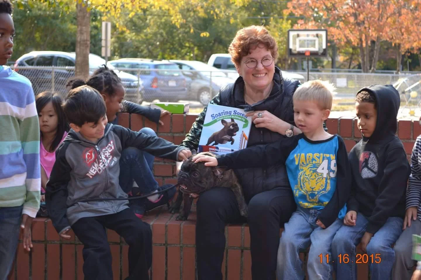 Me and the kids with Junior, aka Soren. He certainly has Soren's good nature and big heart.