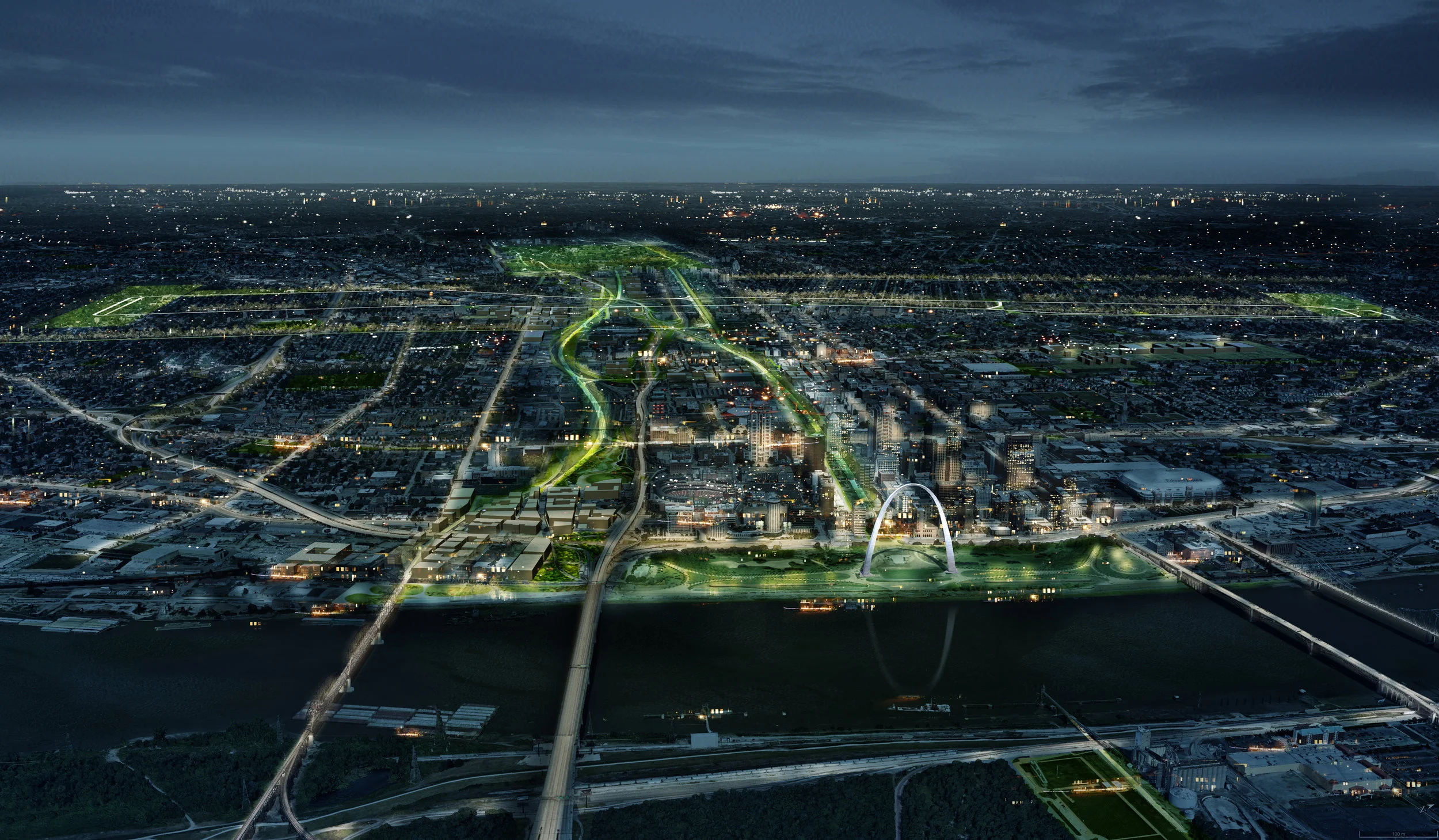 Aerial Perspective from the Mississippi