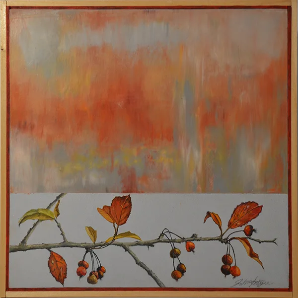 COLD WAX FLOWER / “COLORS OF FALL”
