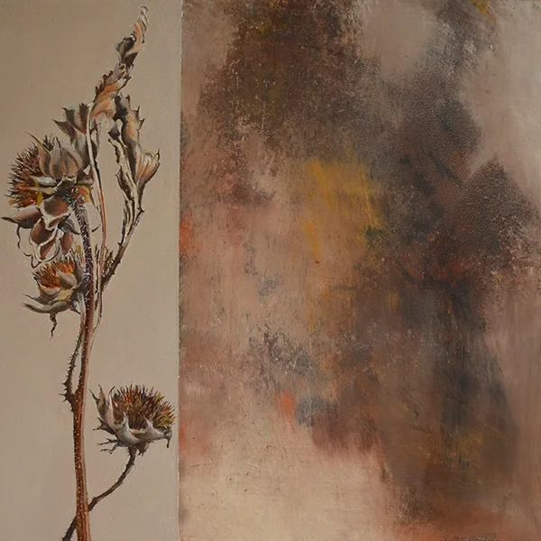 COLD WAX FLOWER / “SHAPES OF FALL”