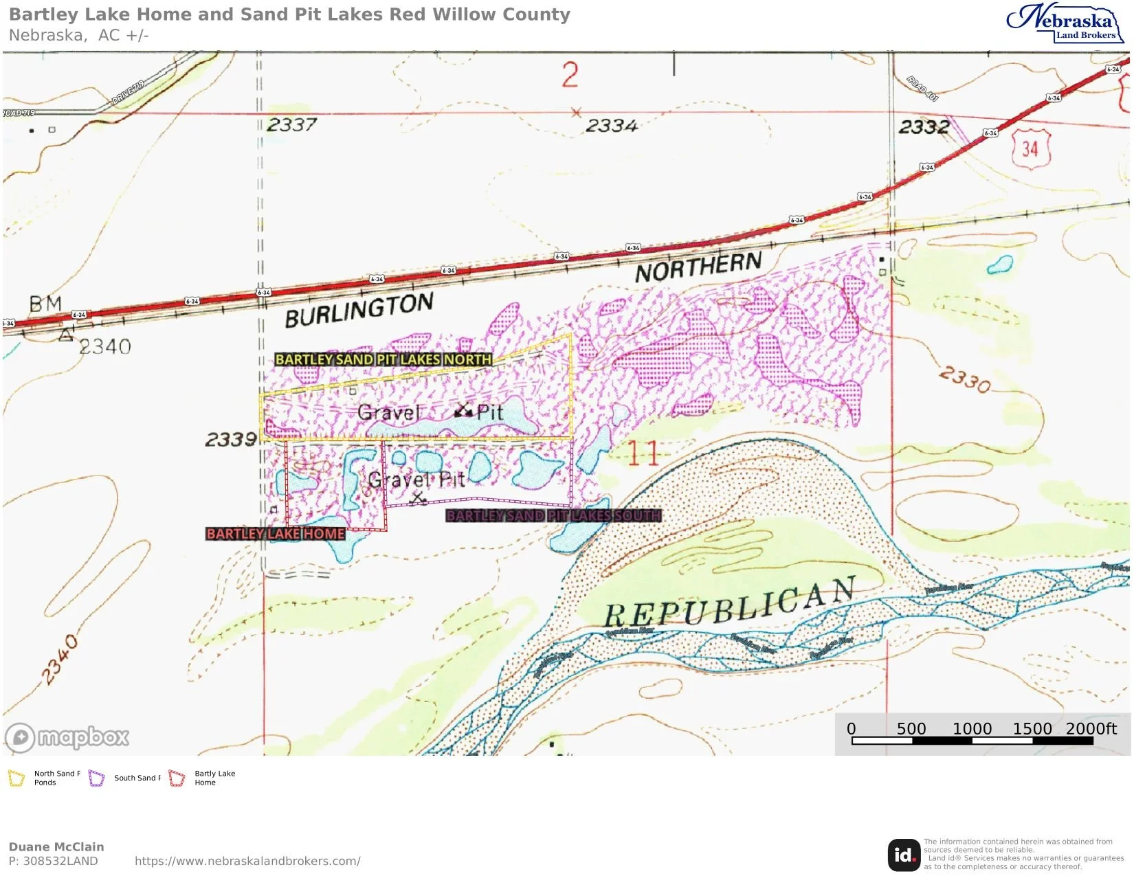 Bartley Lake Home with Sand Pit Lakes topo.jpg