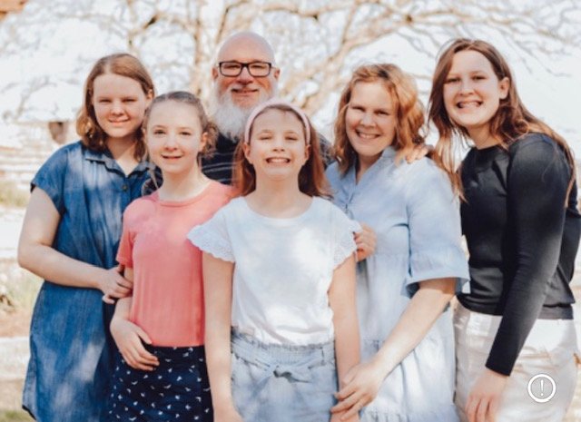 Jeff, Bethany , Jaida, Lydia, Abigail, and Miriam Neufarth