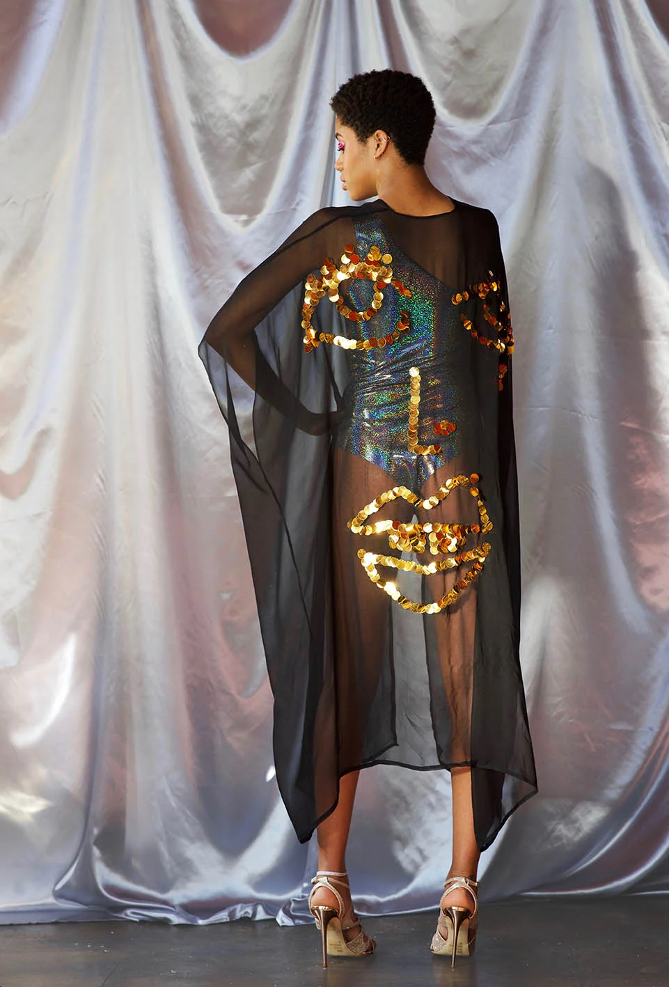 Burning man silk kimono — WINIFRED ROSE - Main Image