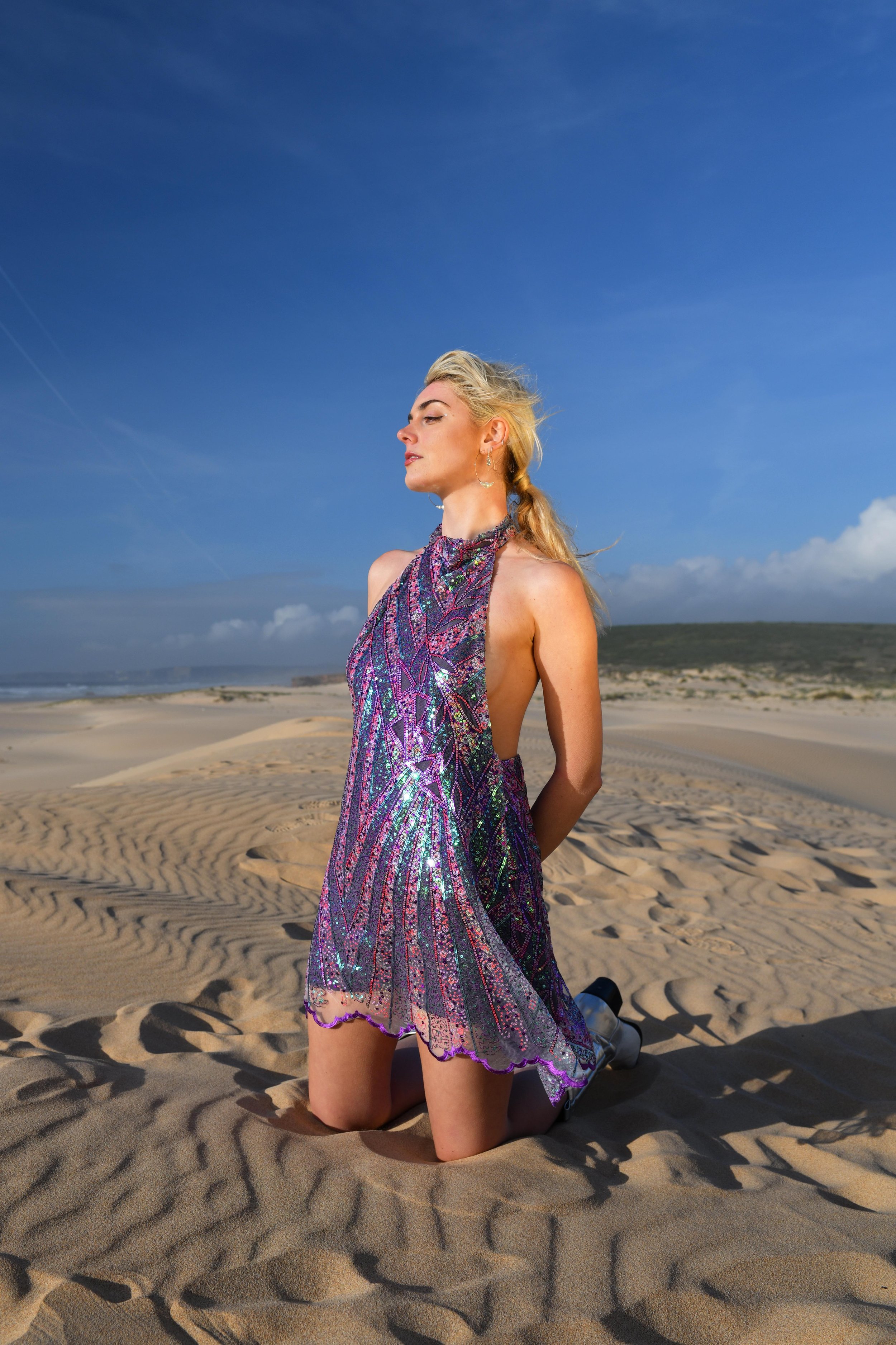 strapless open back dress Green Purple Plus Size African Kente Print Fitted Party Short Dress –  Africanclothinghub main image 0