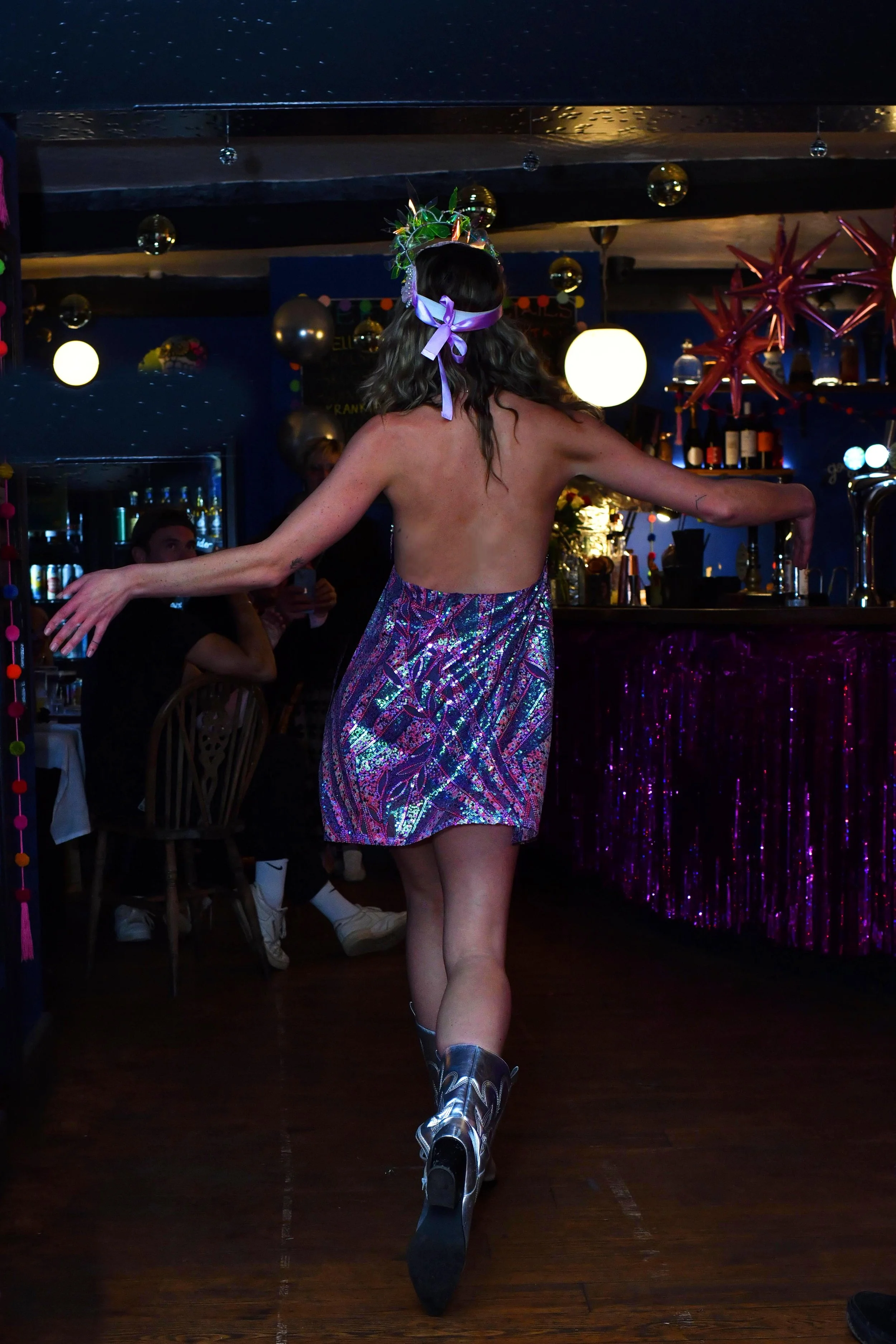 Edie Dress in Purple Moon  WINIFRED ROSE