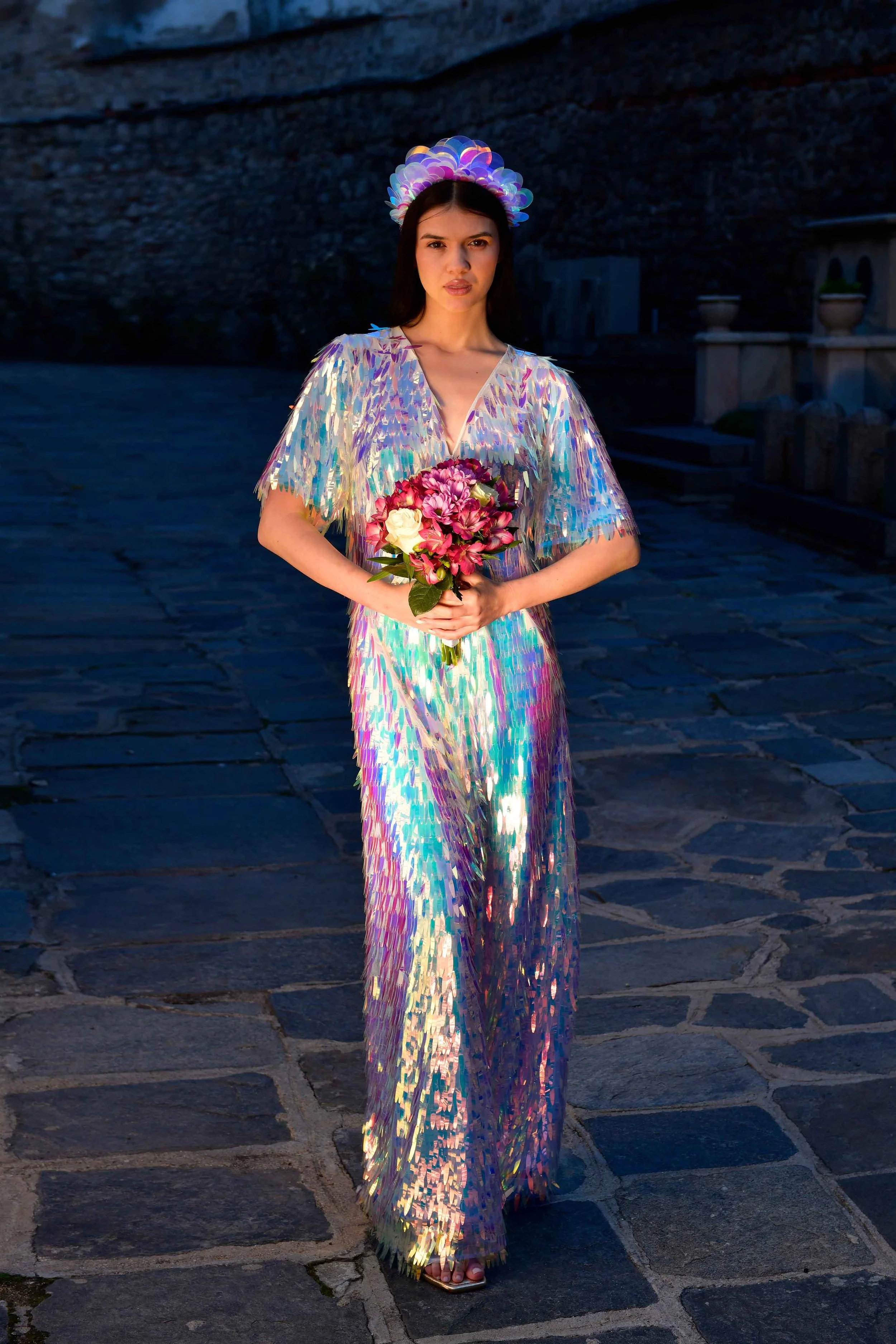 Bridal shoot plovdiv 2025 pearl iridescent sequin jumpsuit 3.jpg