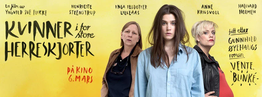 Kvinner i for store herreskjorter