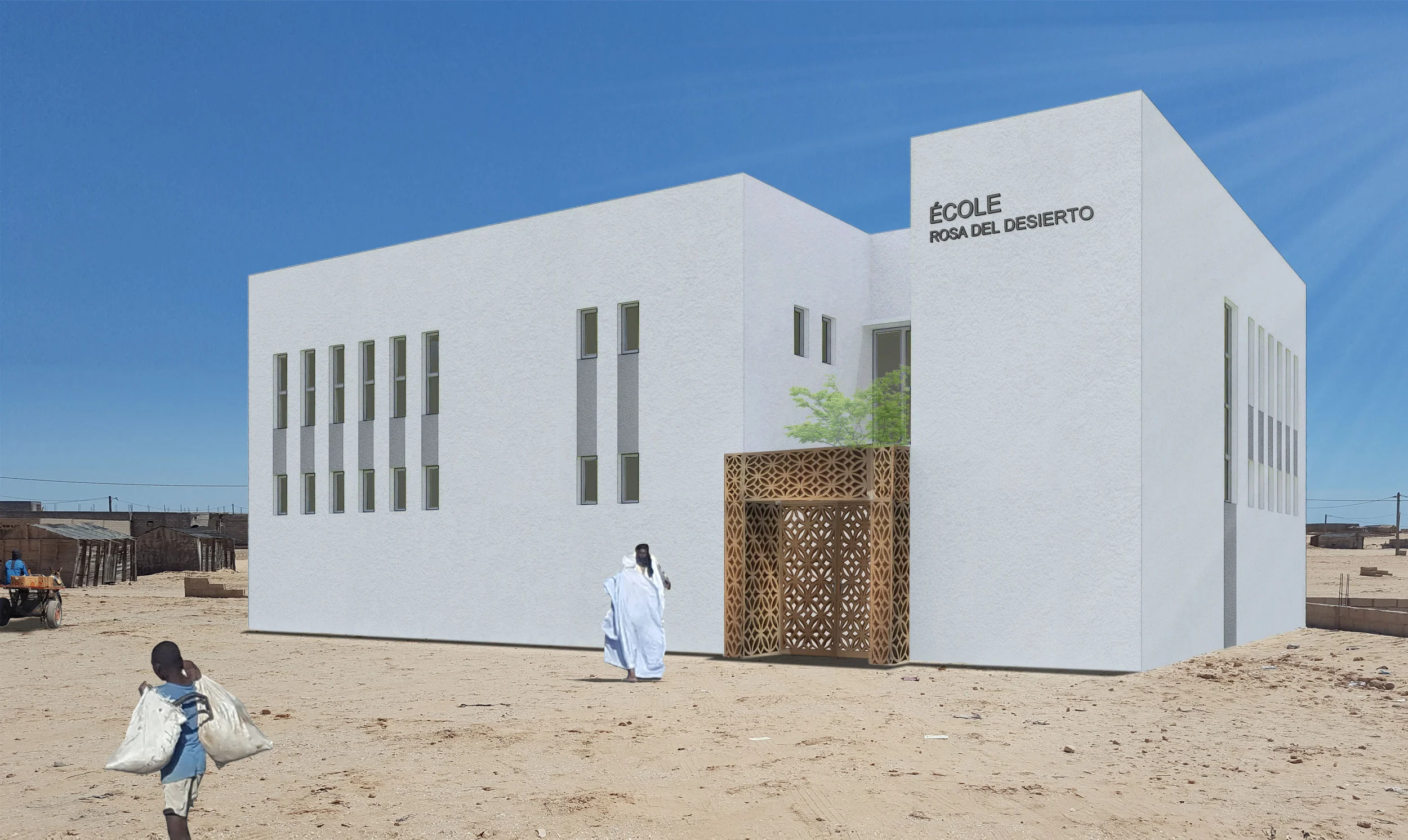 Escuela para la ONG Rosa del Desierto - Nouadhibou, Mauritania (2018)
