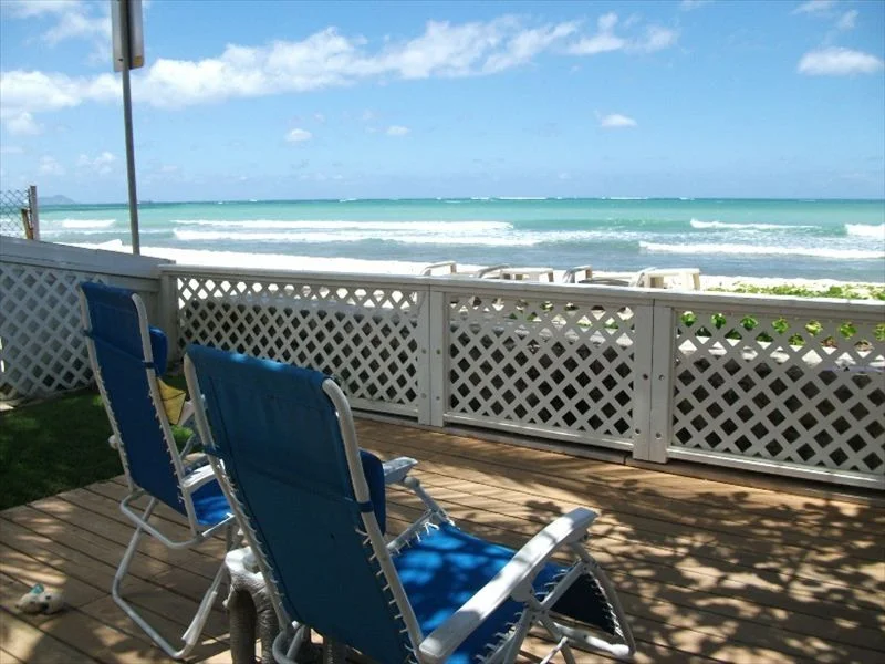 Beach front house in Hawaii