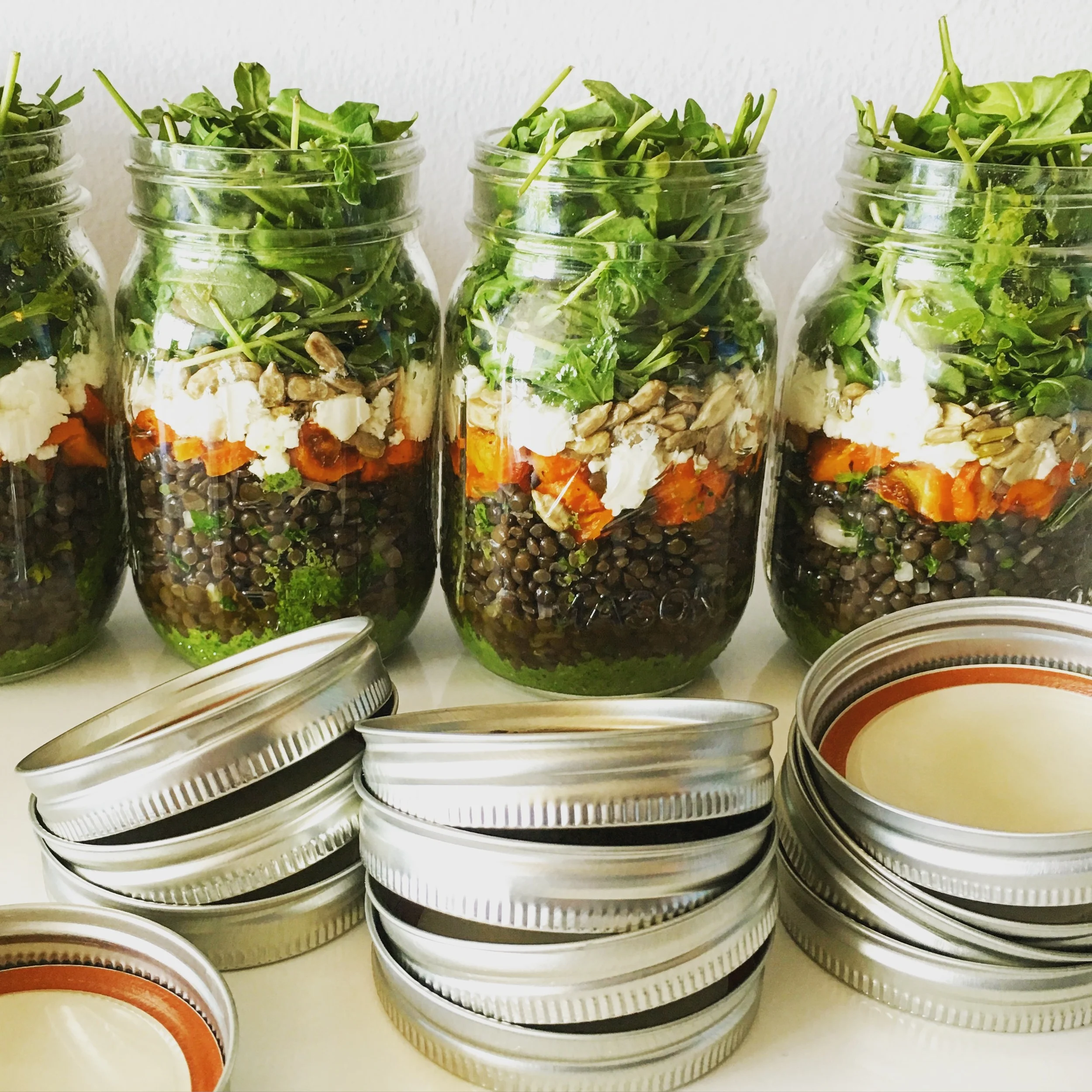 Lentil Pesto Salad