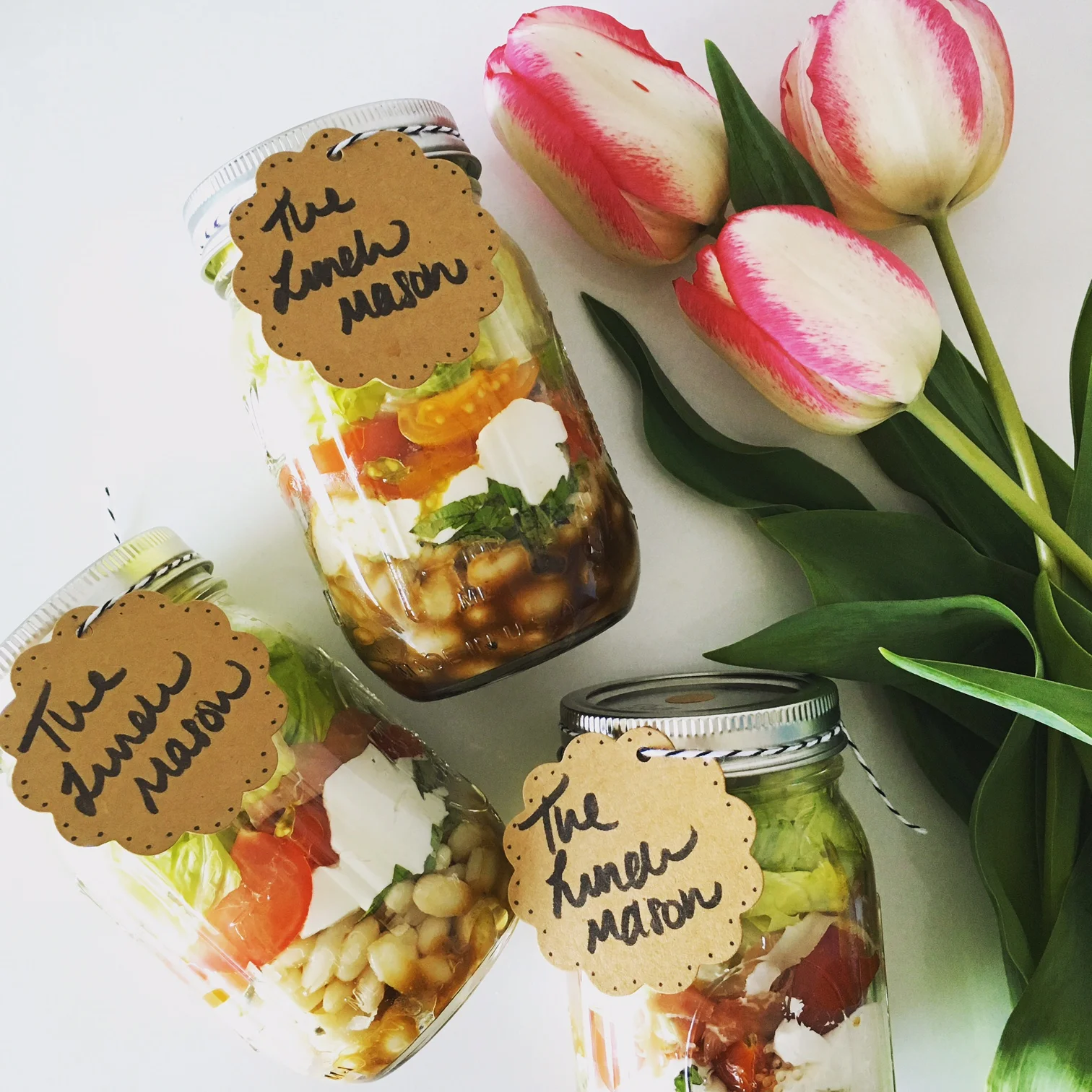 Caprese Salad & Tulips