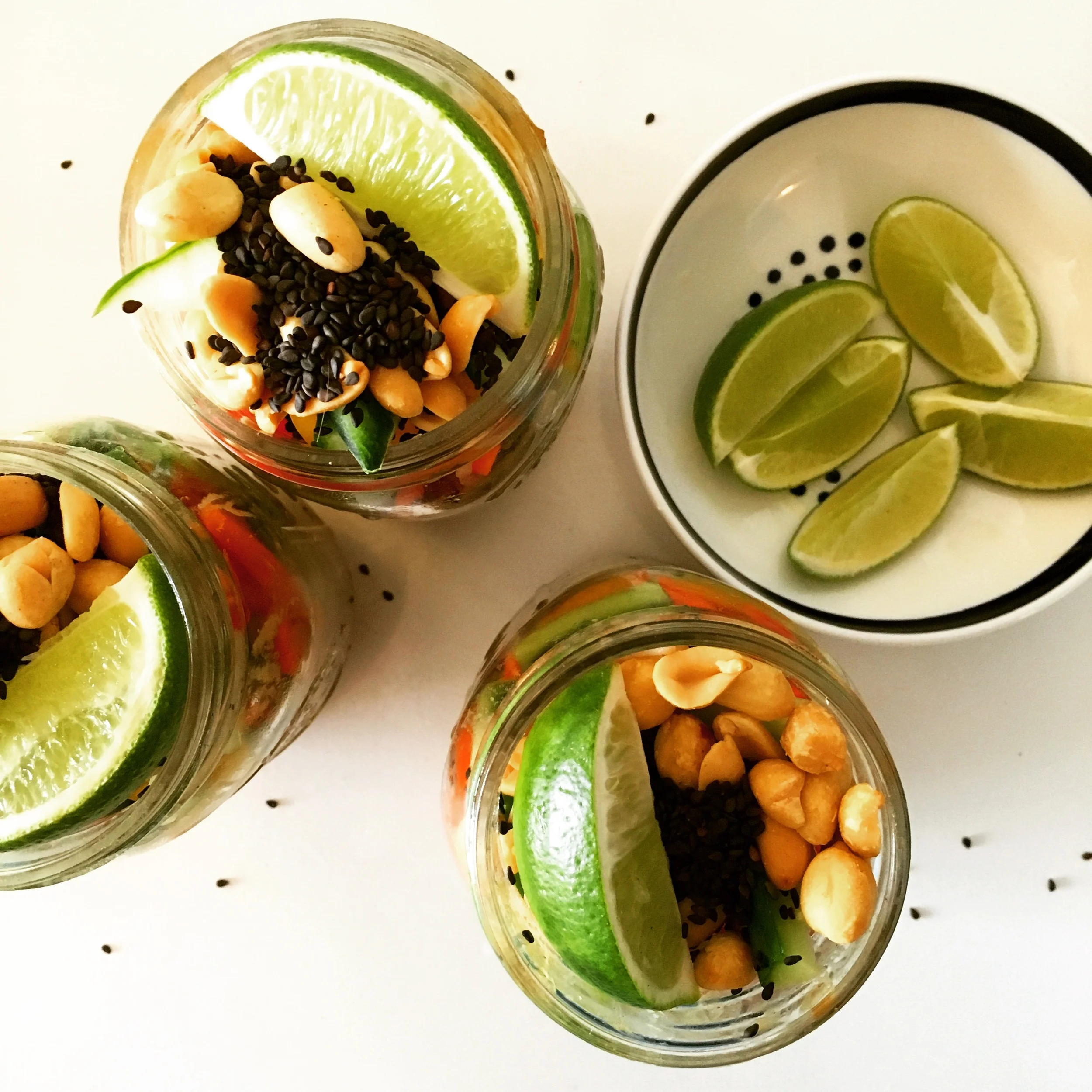 Soba Peanut Noodle Garnishes