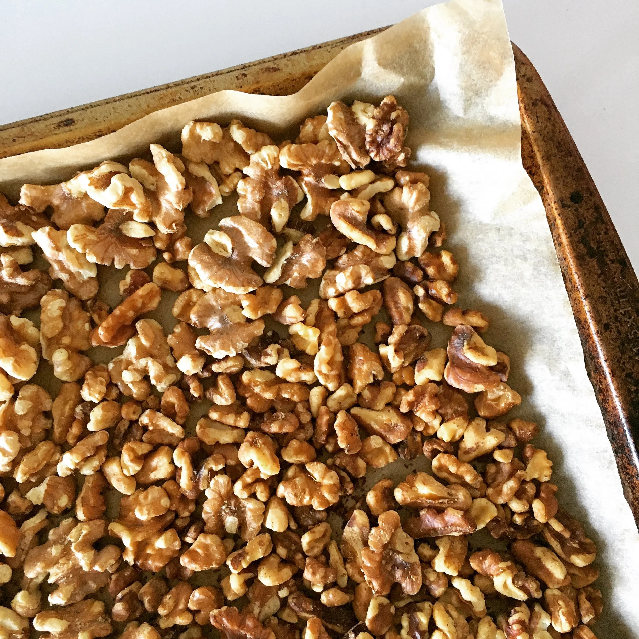 Toasted walnuts aka Brain food!