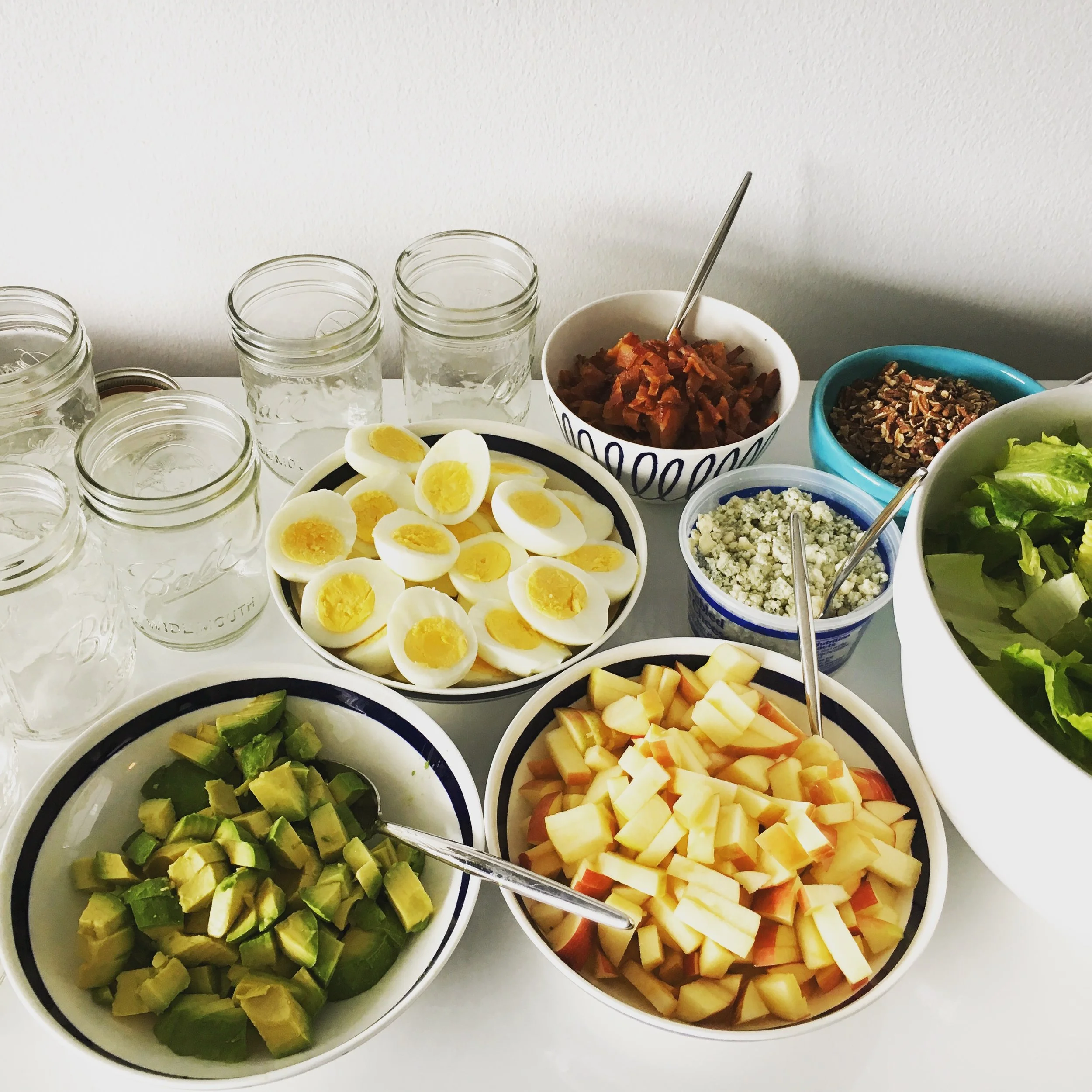 Fall Cobb Salad Assembly Line!