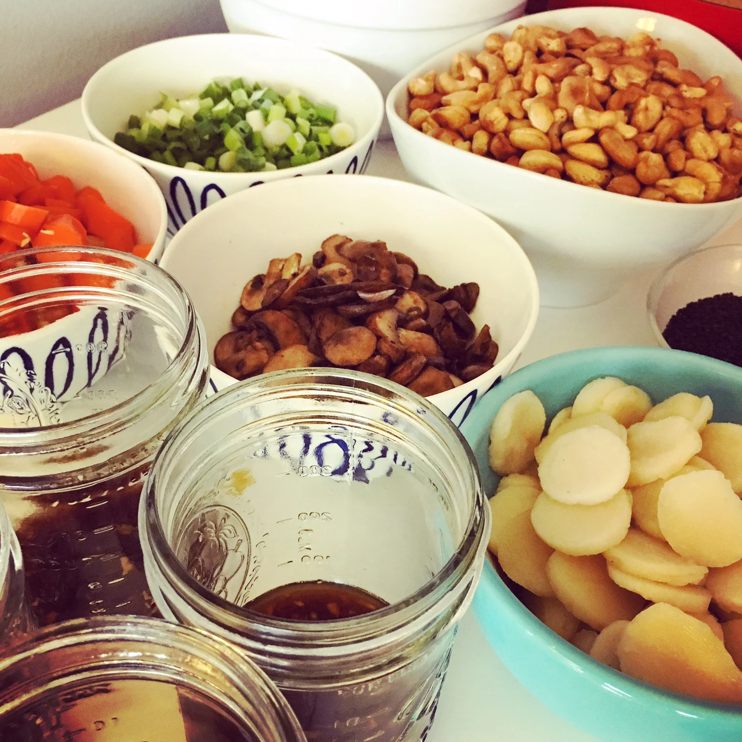 Cashew Stir Fry Assembly Line!