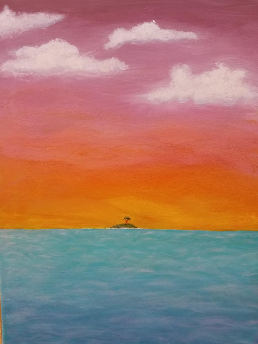 Sunset and Ocean Painting for Kids — Left Coast Art Studio