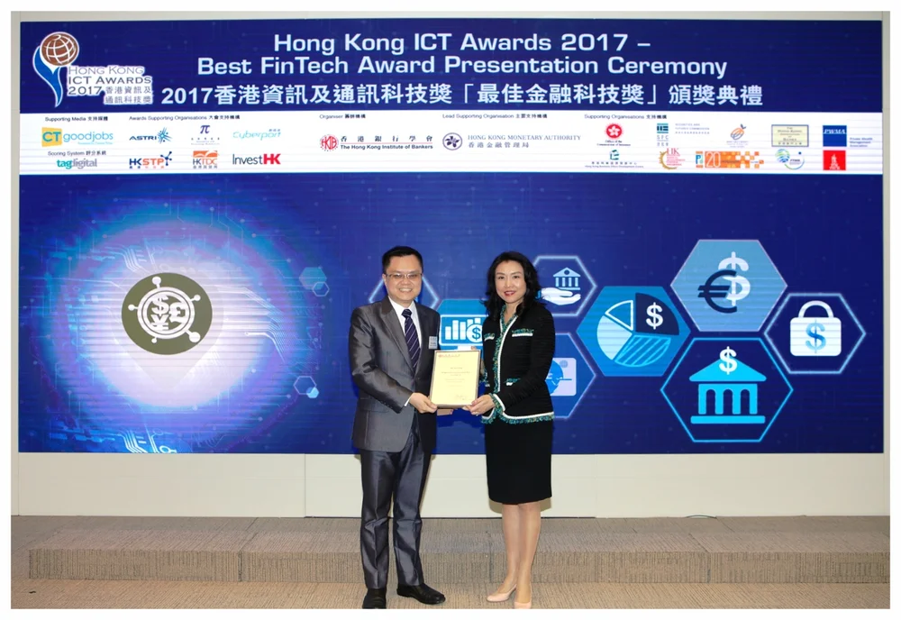 Appreciation presented by Ms. Carrie Leung, CEO at The HKIB