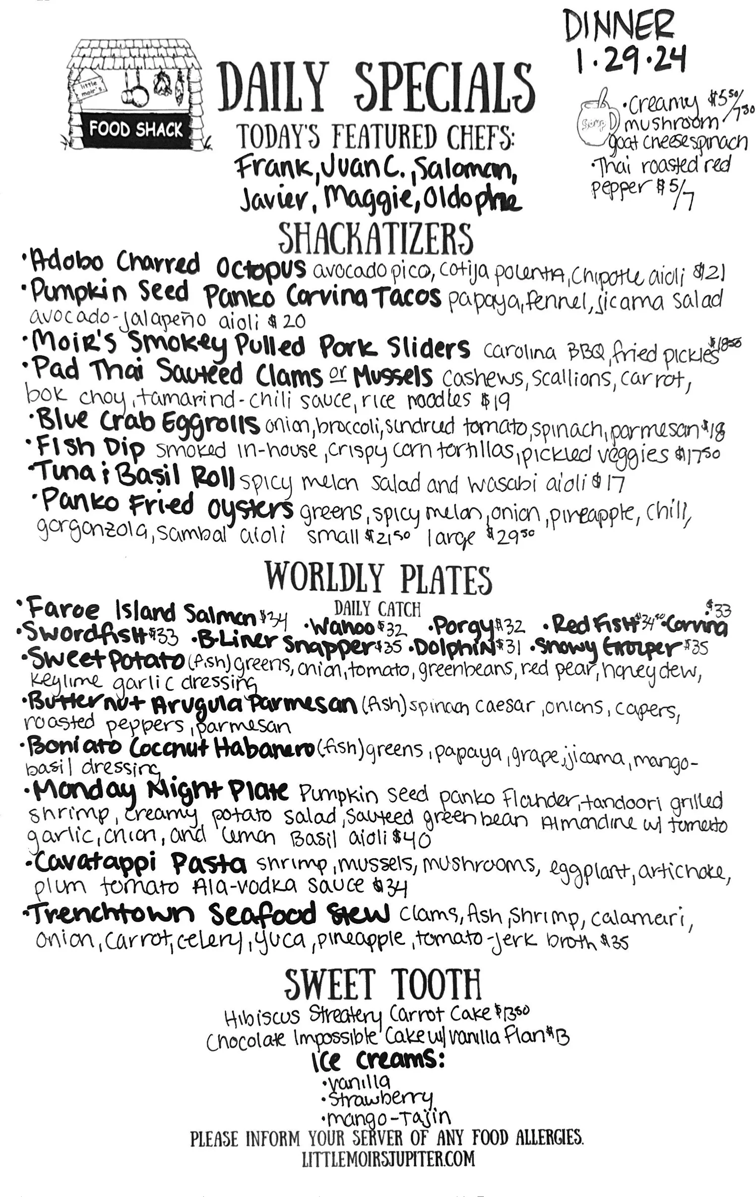 Food Shack — Little Moir's