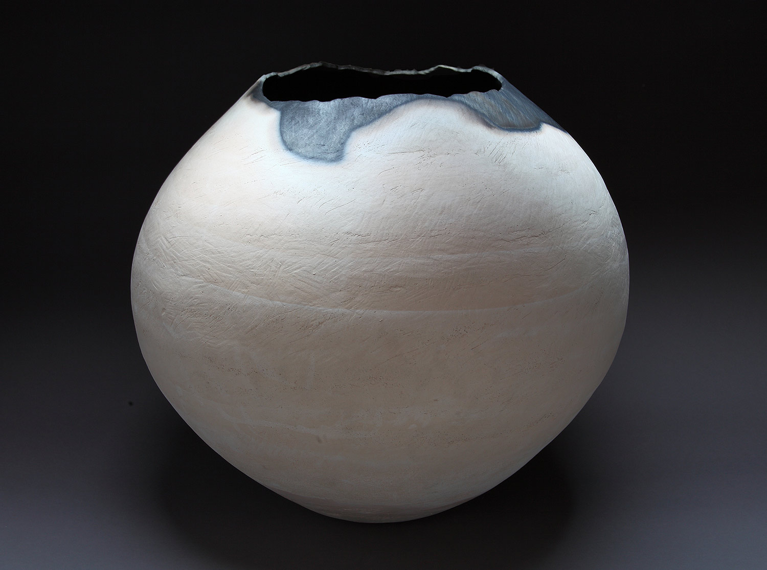   Sphere , 2014 &nbsp; &nbsp;17” x 24.5” x 24” &nbsp; &nbsp; saggar fired clay &nbsp; &nbsp; $4,000 