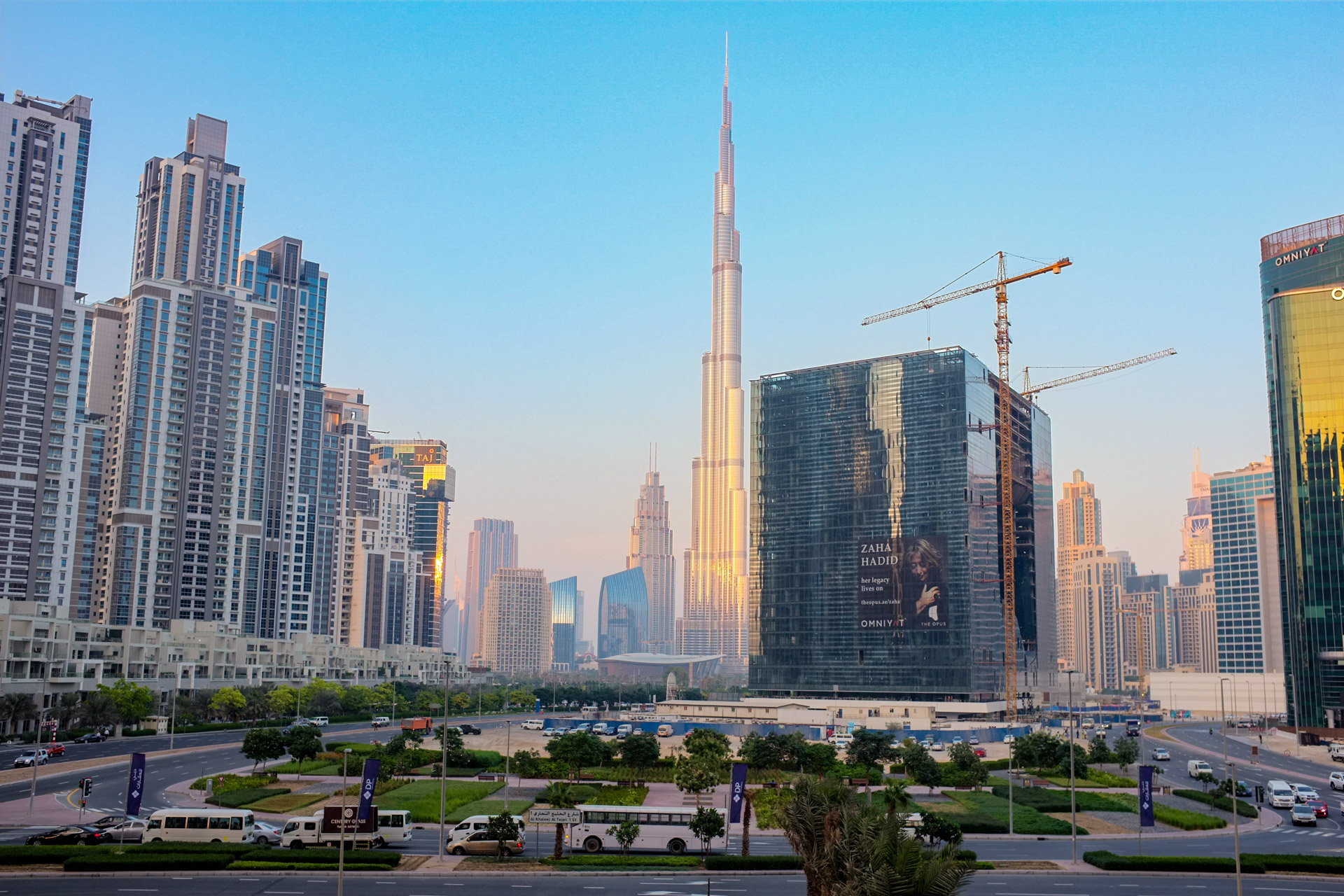 An Impressive view of Burj Khalifa and Downtown Dubai from The Oberoi.