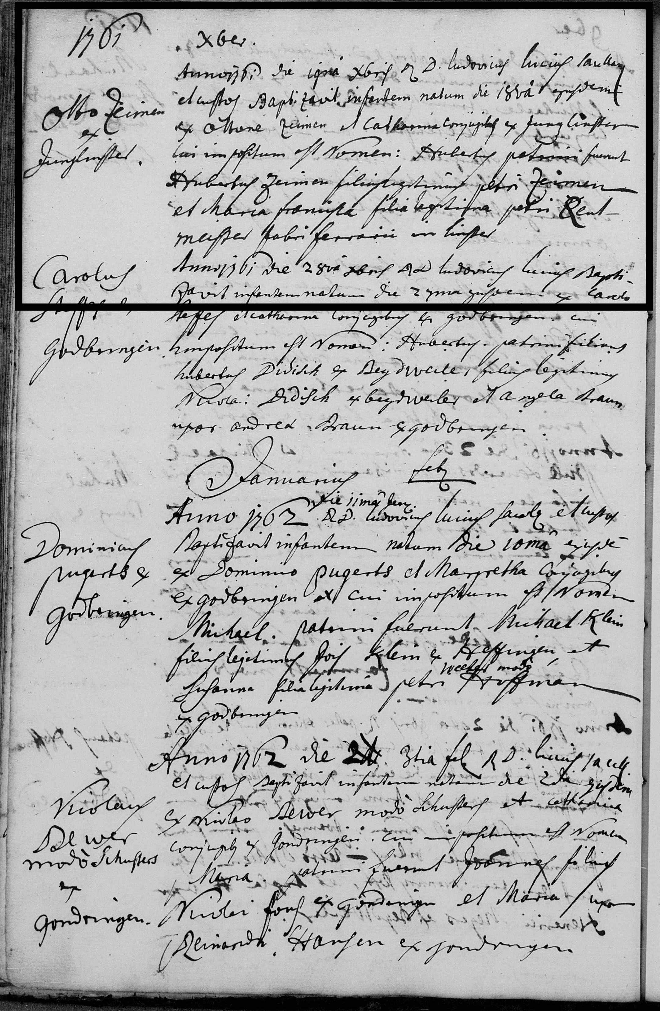 Konert Hubert - 18 Dec 1761 - birth record