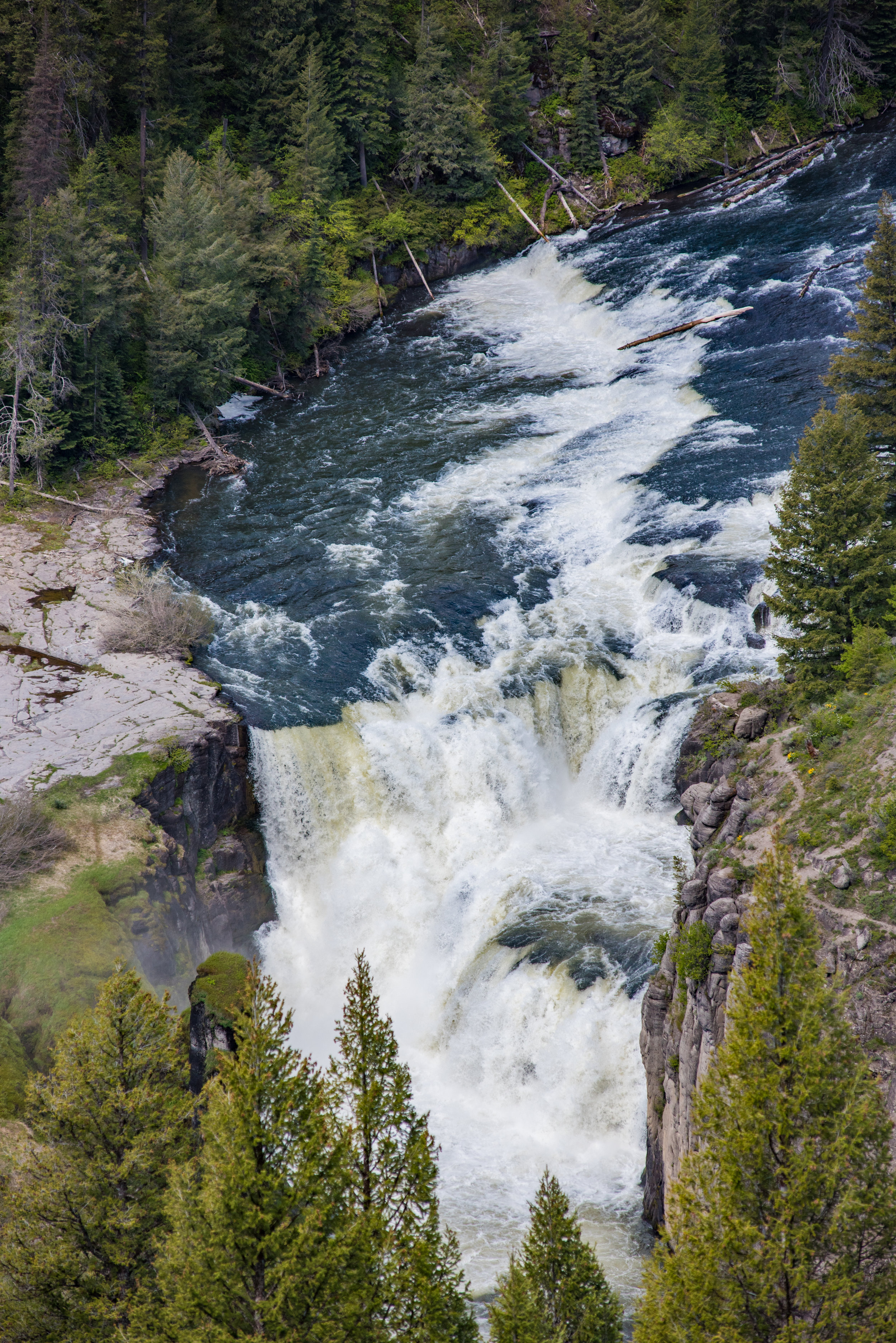 Lower Mesa falls - day 1 rest stop
