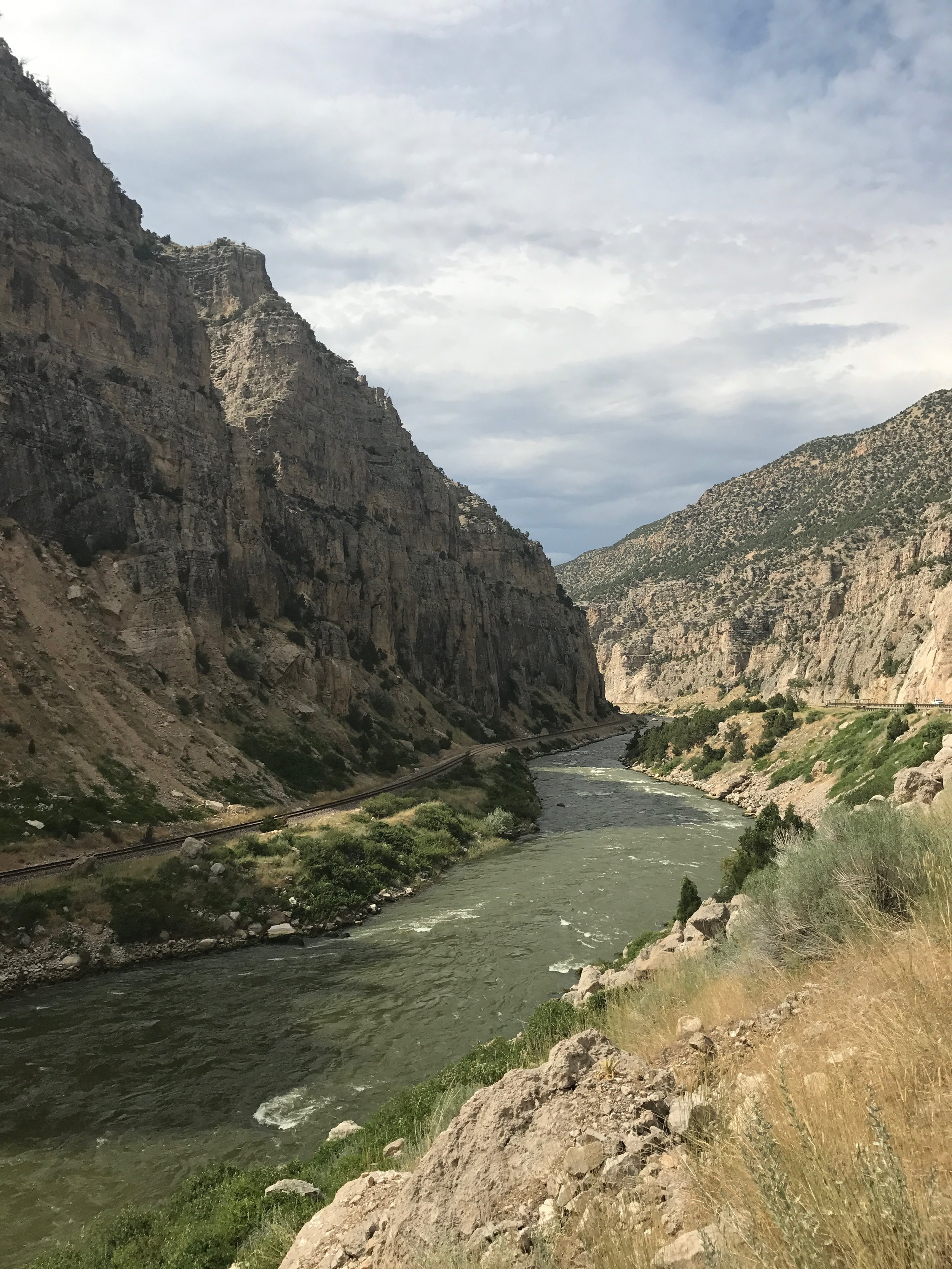 Day 3 includes plenty of views down into Wind River Canyon. Cycle Greater Yellowstone