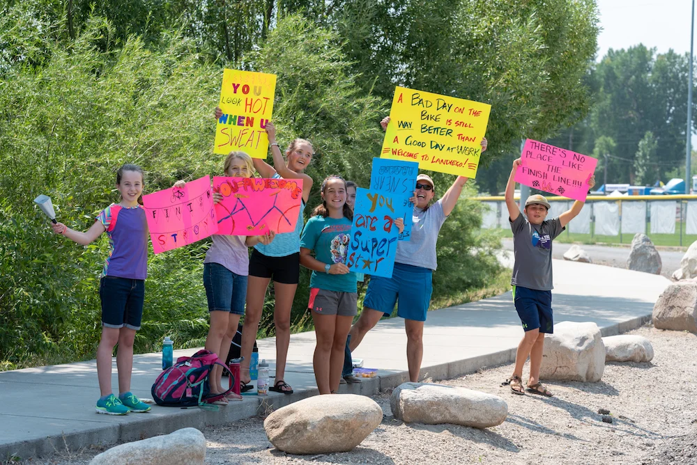 Lander finish line hosted by High Plains Nordic Ski Association