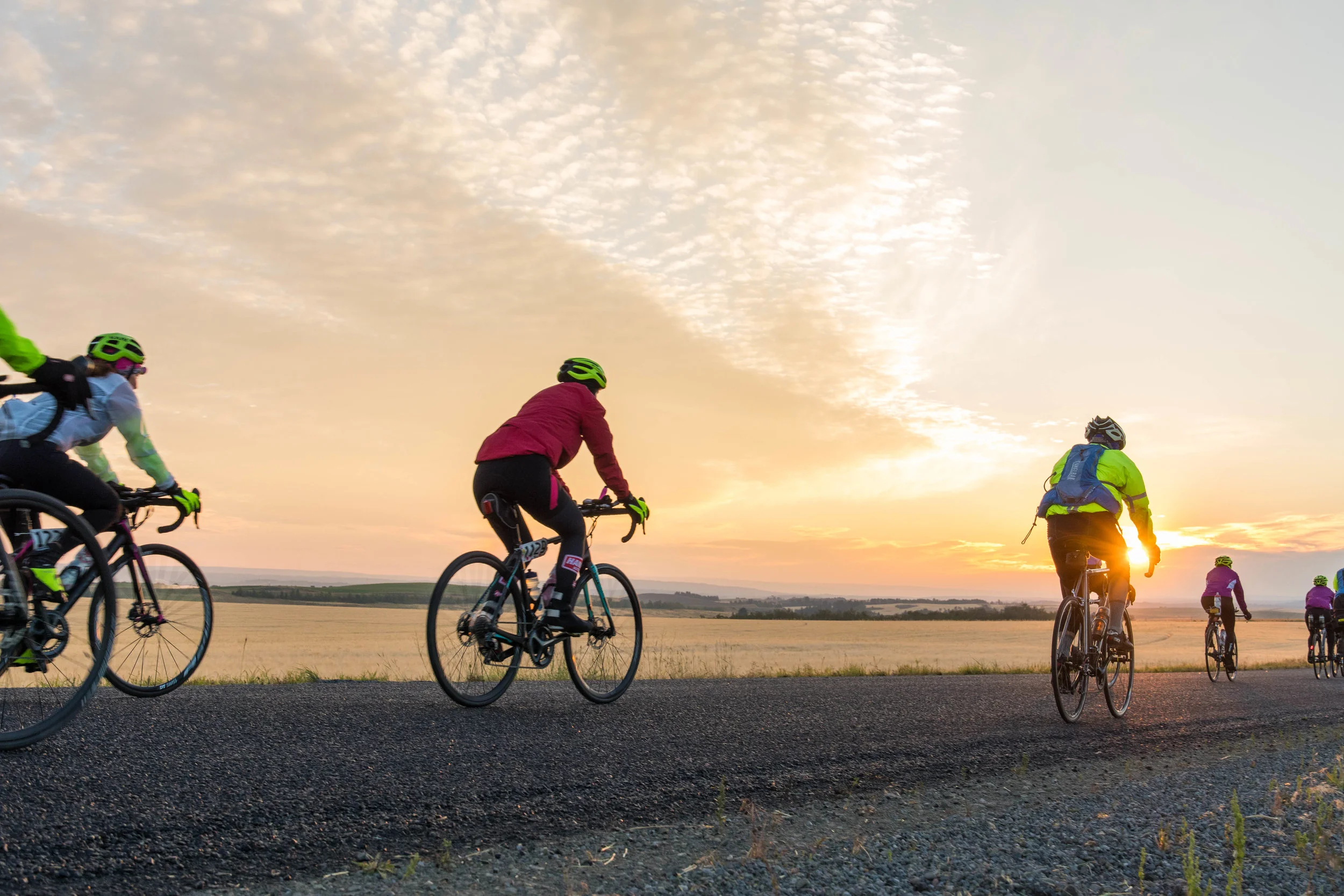 Riders from CGY 2017. Drew’s hometown of West Yellowstone hosted the start and finish.