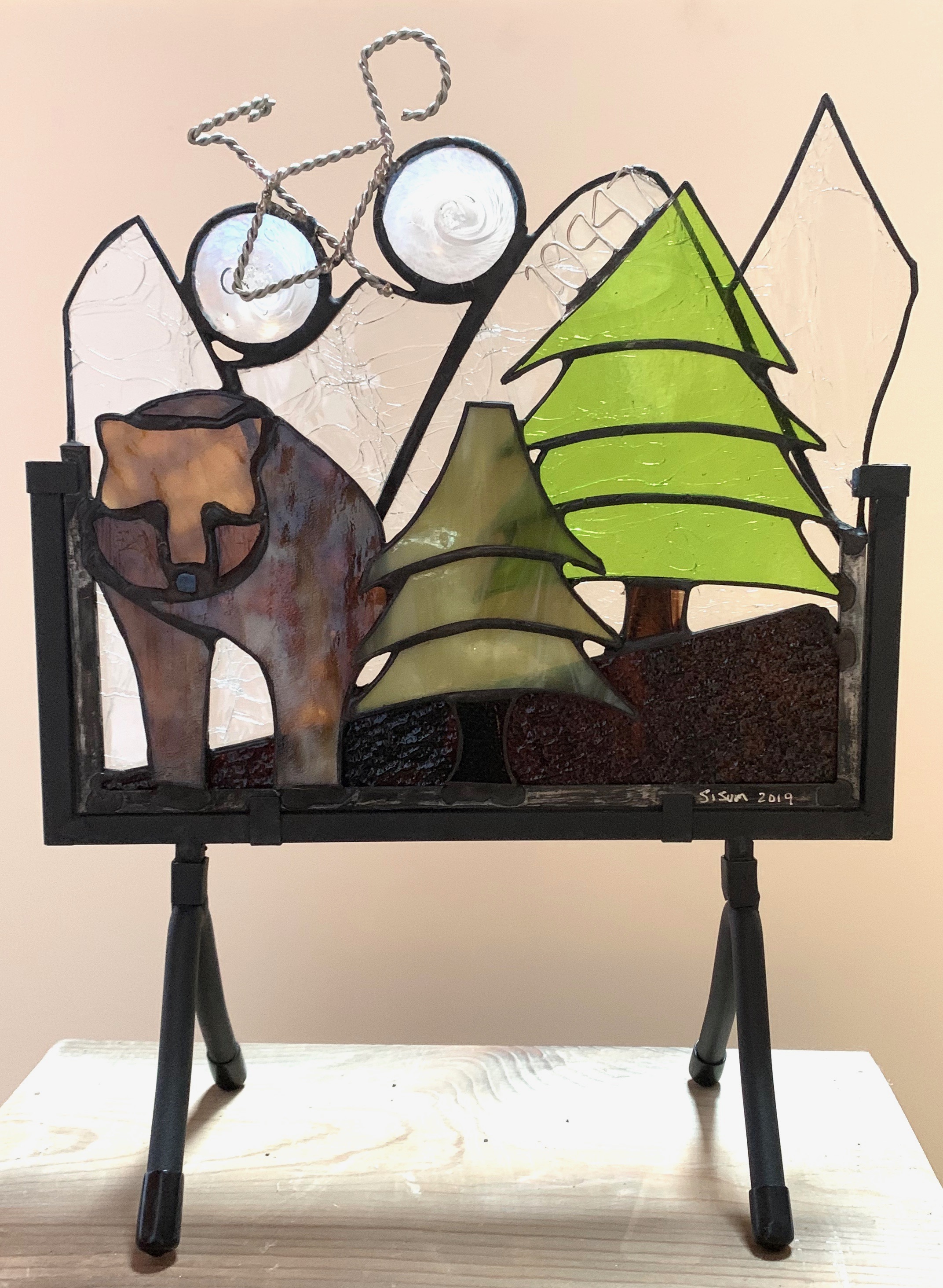 2019 Glassisum Designs art available for bidding during Cycle Greater Yellowstone.