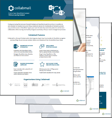 Collabmail brochure and info pack.