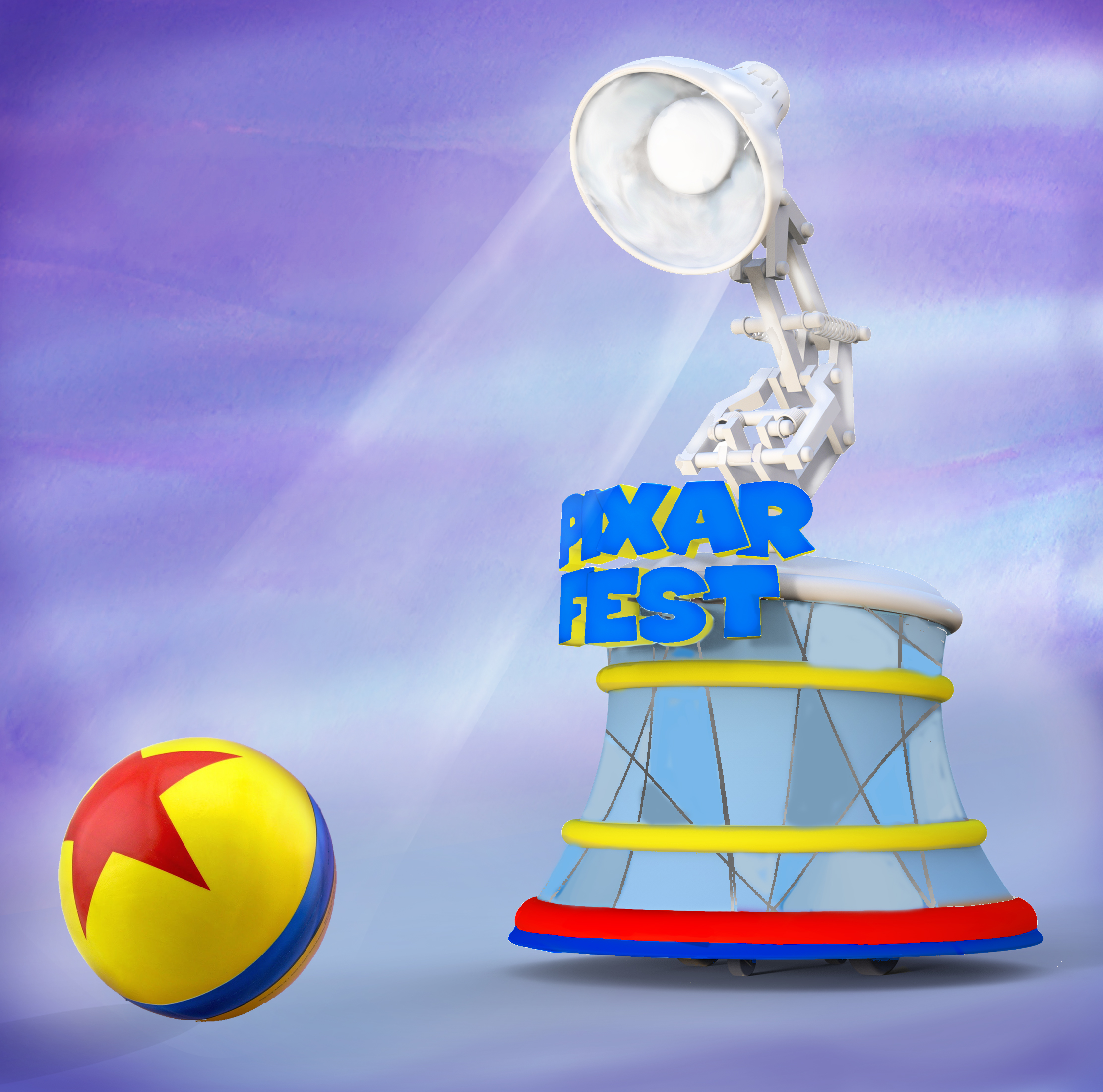 The parade will begin as all Pixar films have, with an appearance by the iconic and adorable Pixar Lamp. Rolling ahead of the famous lamp will be the familiar yellow Pixar Ball, making a cameo in Pixar Play Parade, as it has in many Pixar films.