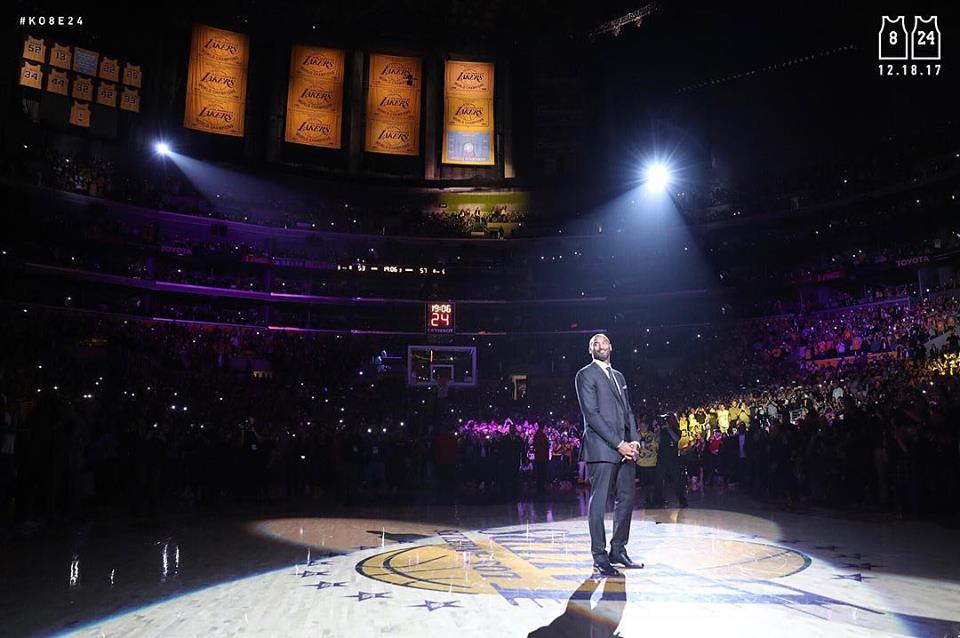 Kareem Abdul-Jabbar Lakers Jersey Retirement – 25 Year Anniversary