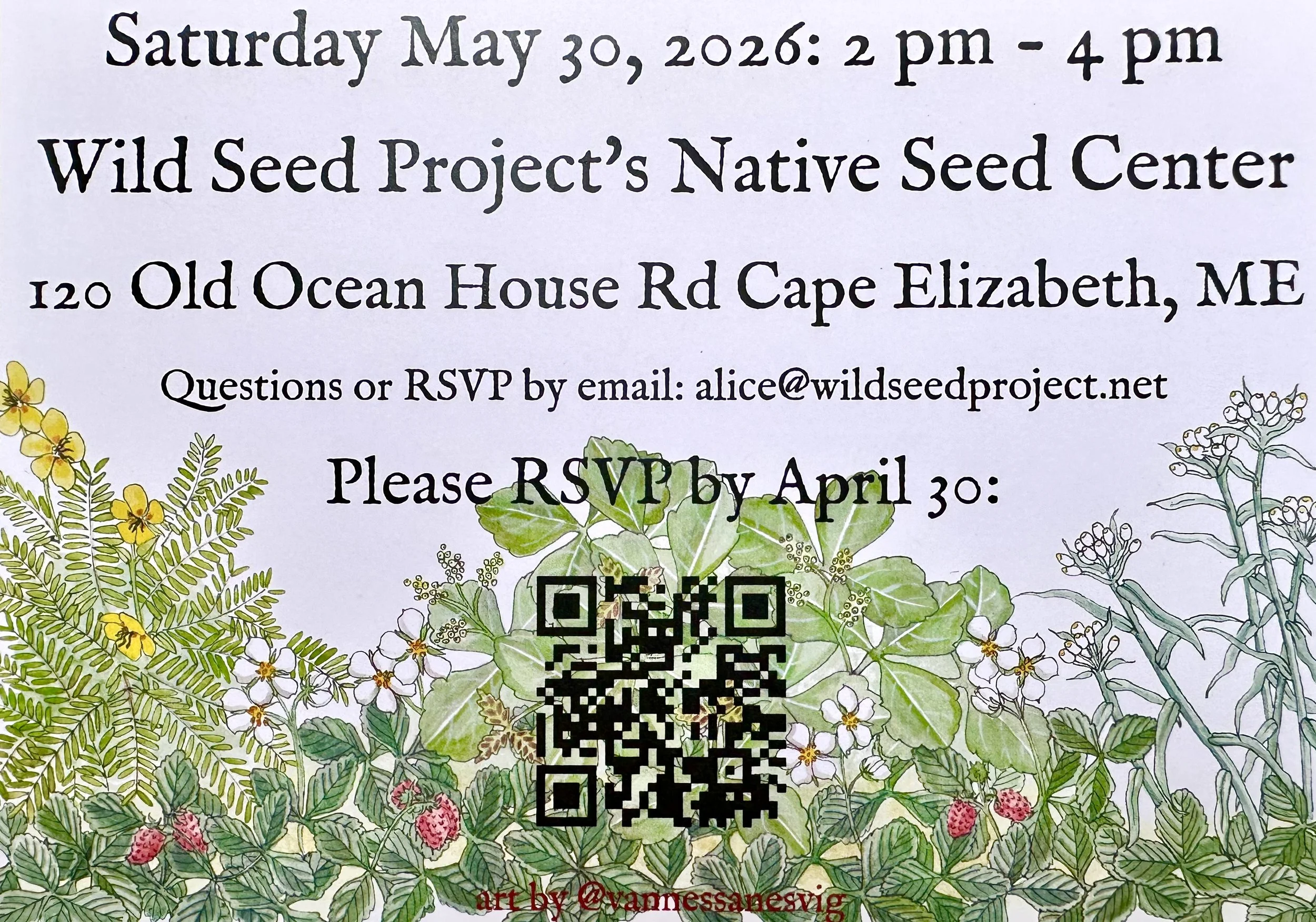 Artwork for Wild Seed Project Invitation