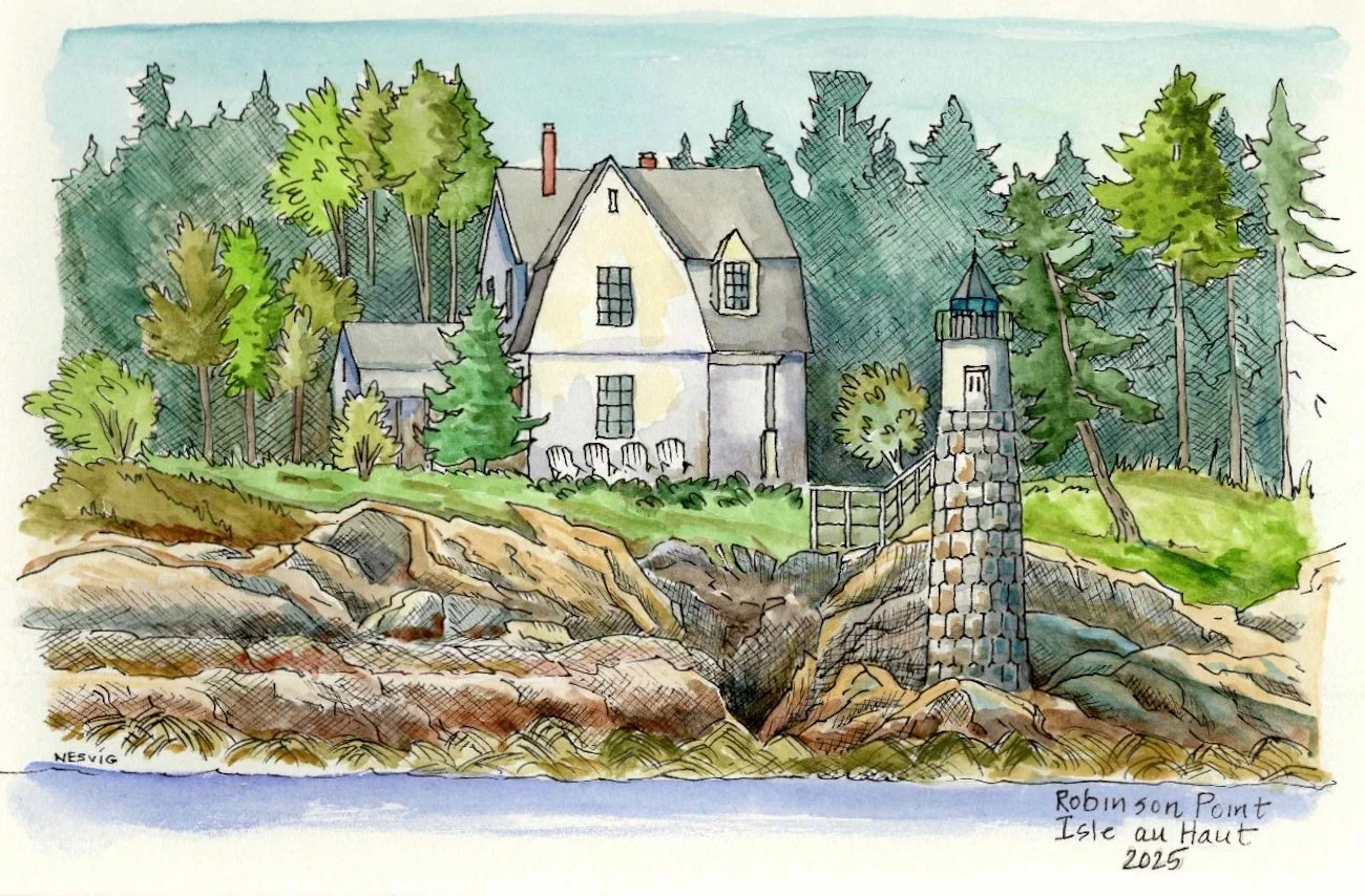 Harbor Island, Maine, Island Cottage
