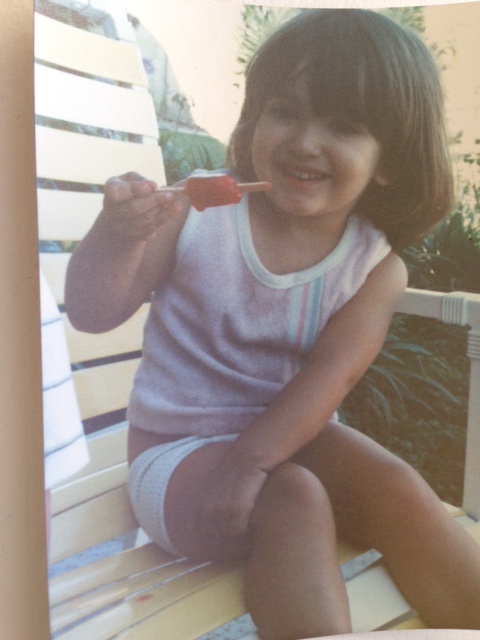 Baby Linda enjoying a popsicle! Not much has changed. xoxo