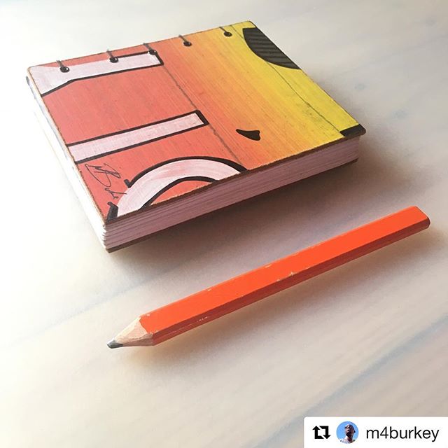 Loving these modifications to one of the early prototypes by @m4burkey #designbooks #makeitmine #sharpie