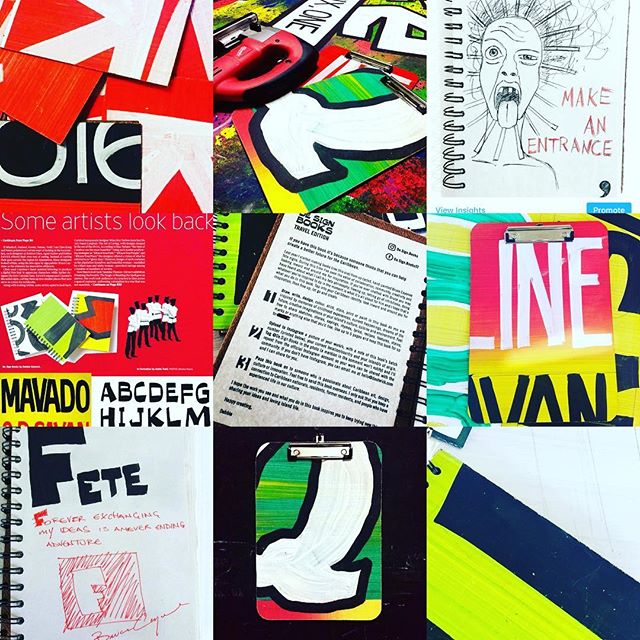 A look at the past as we step into the future. We&rsquo;re currently doing research &amp; development for new 2018 sign products #2017bestnine #designbooks #fetesigns #brucecayonne #books #boards #madeintrinidad #caribbean