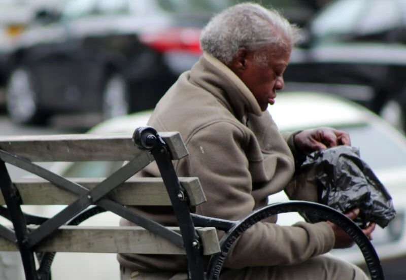 Woman on Bench