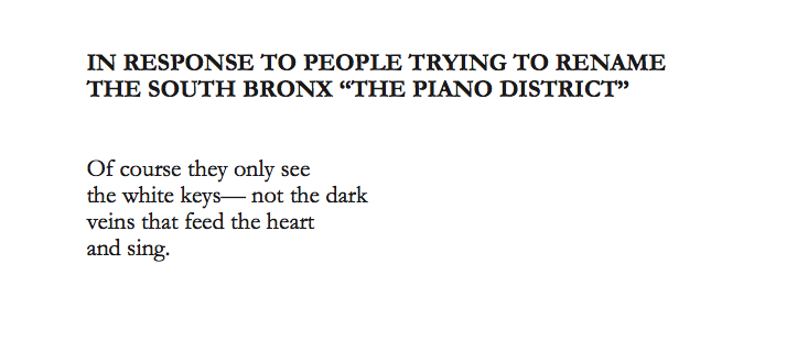 A powerful poem from All My Heroes Are Broke, page 29