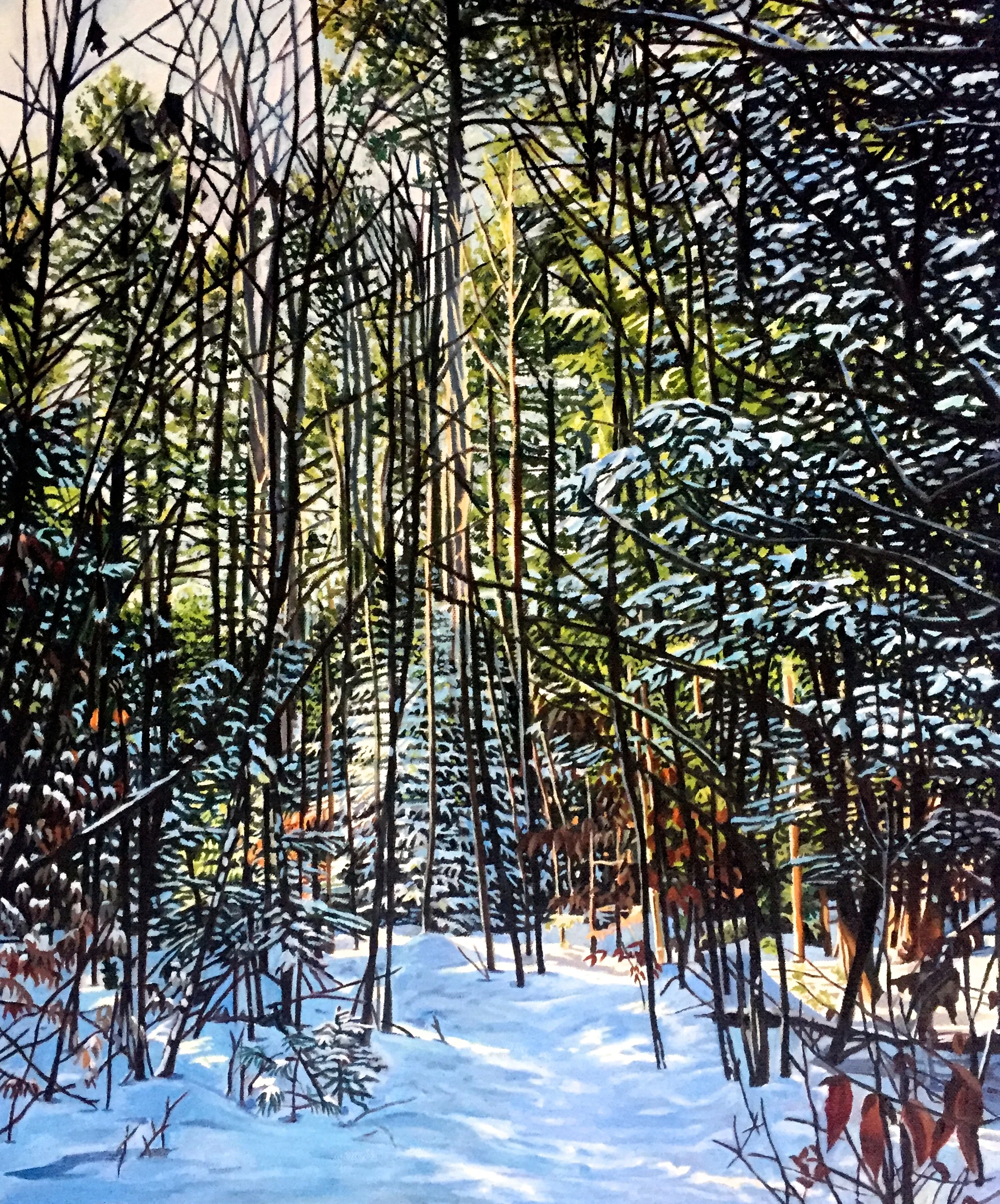 "Winnick in the Winter" 20 by 24 inches, oil on canvas, SOLD