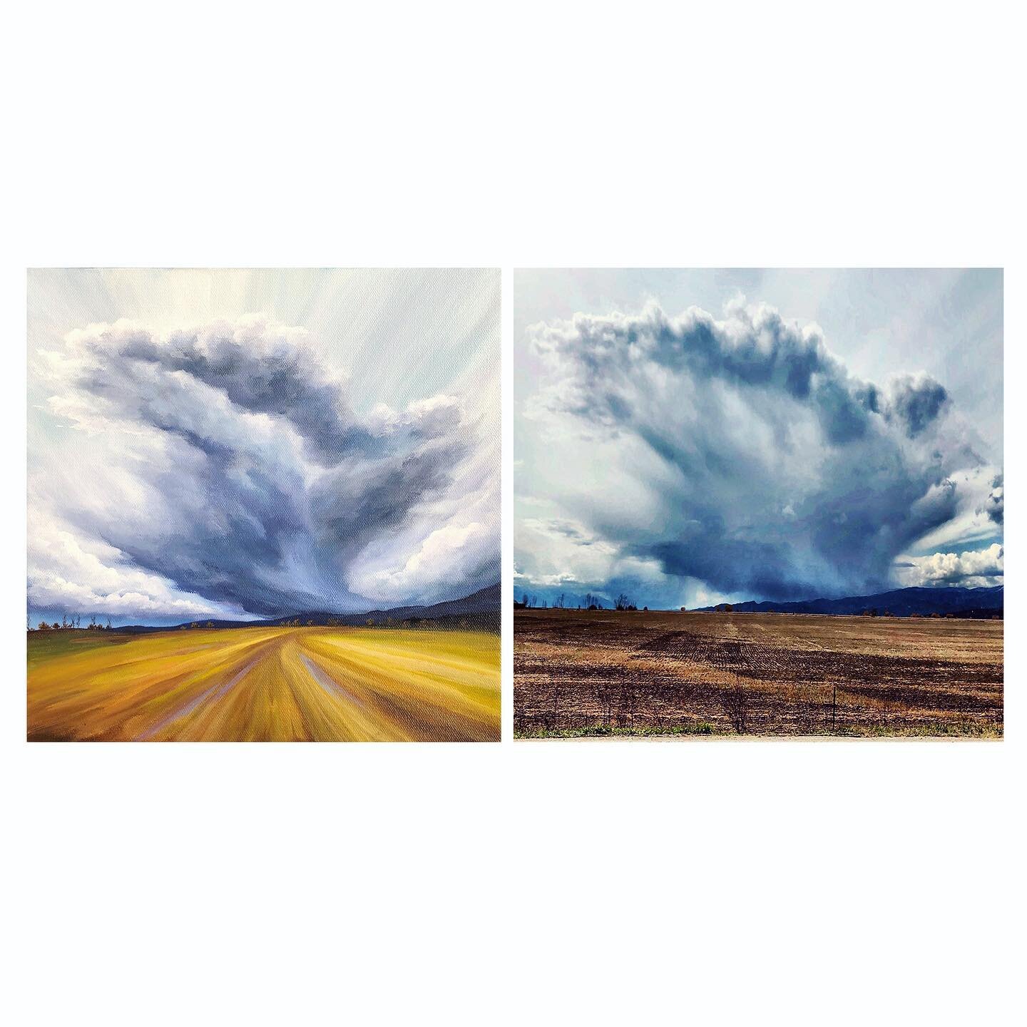 I witnessed this insane cloud driving across the top of Flathead Lake and just had to paint it!  You guys I&rsquo;m so sorry I didn&rsquo;t release my latest collection in time for Mother&rsquo;s Day.  I was on pace and then dislocated my shoulder tr