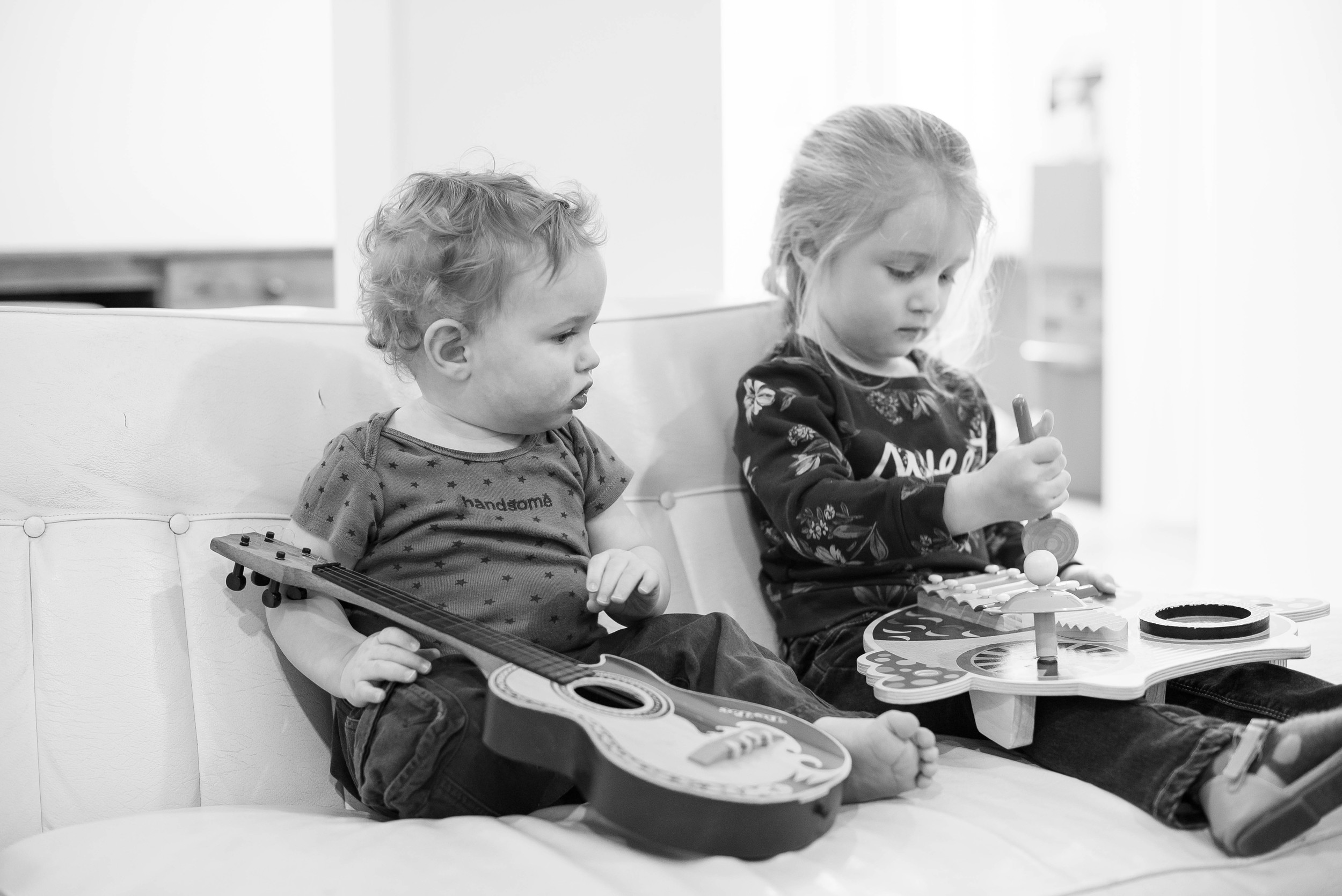 They pretty much have a band between the owl percussion and the out of tune kid guitar.
