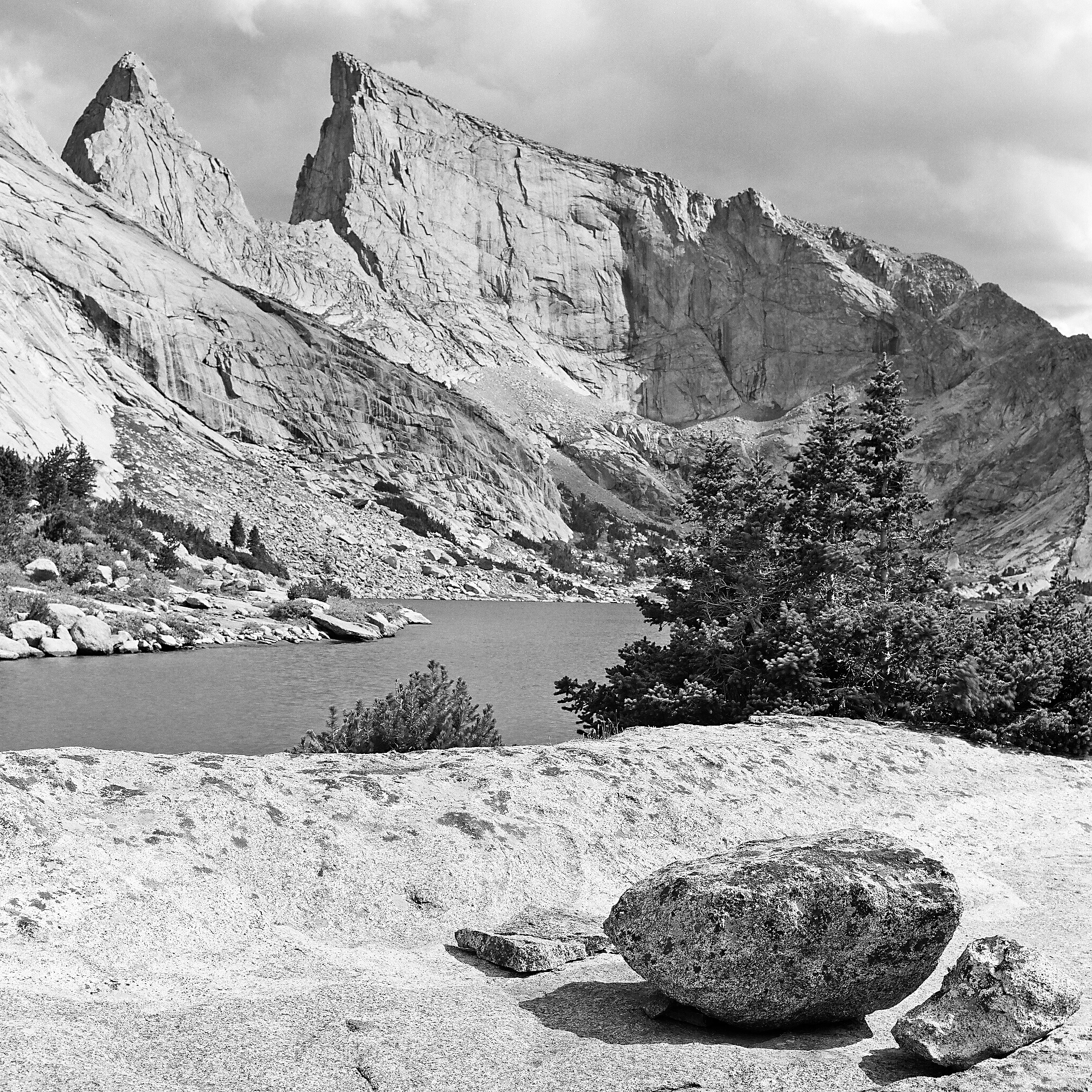  Deep Lake, Bridger Wilderness, Wyoming © 2015.  Image: Rolleiflex 2.8 F + Zeiss Planar 1:2.8/80mm. 