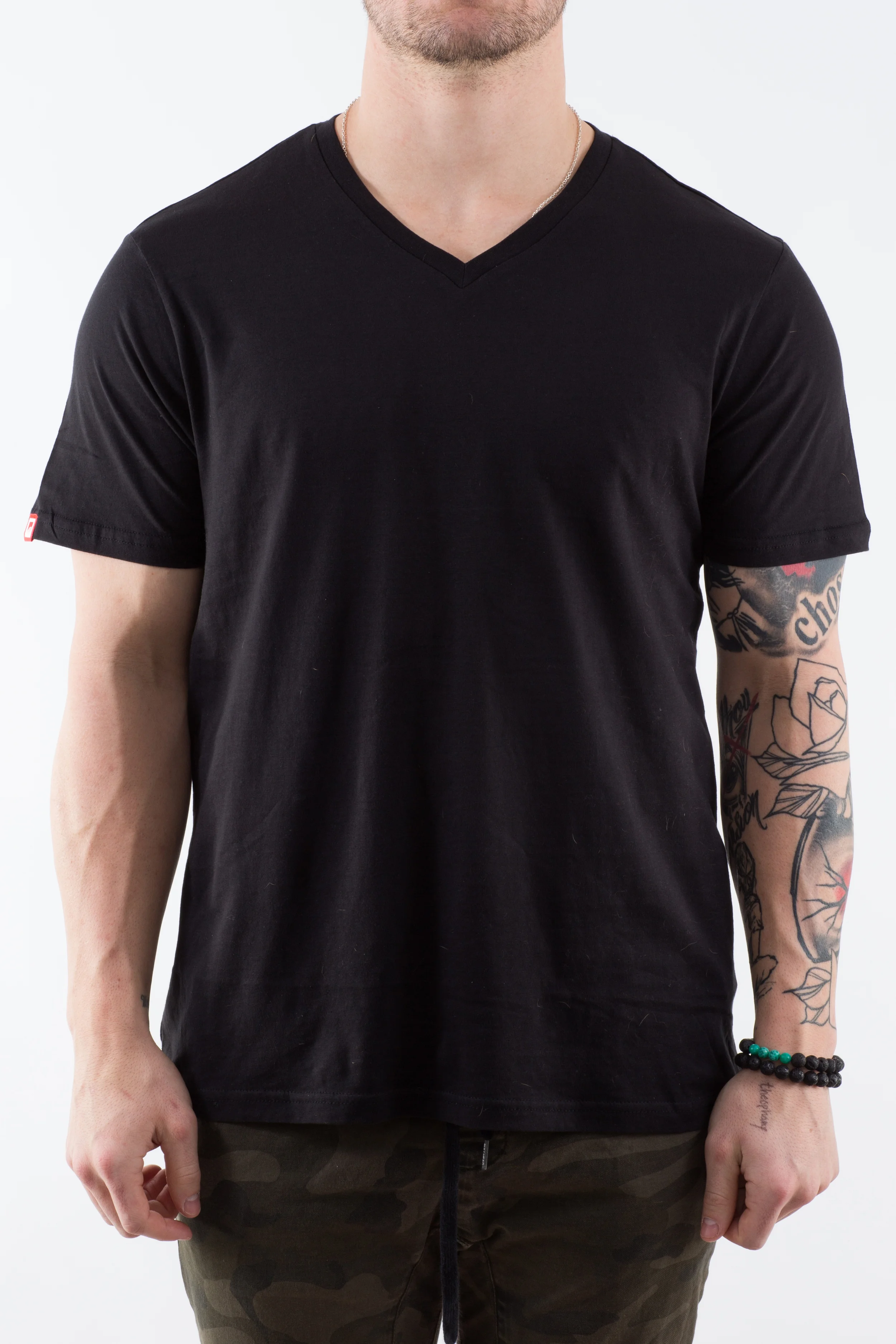 Mens Black V-Neck FRONT.jpg